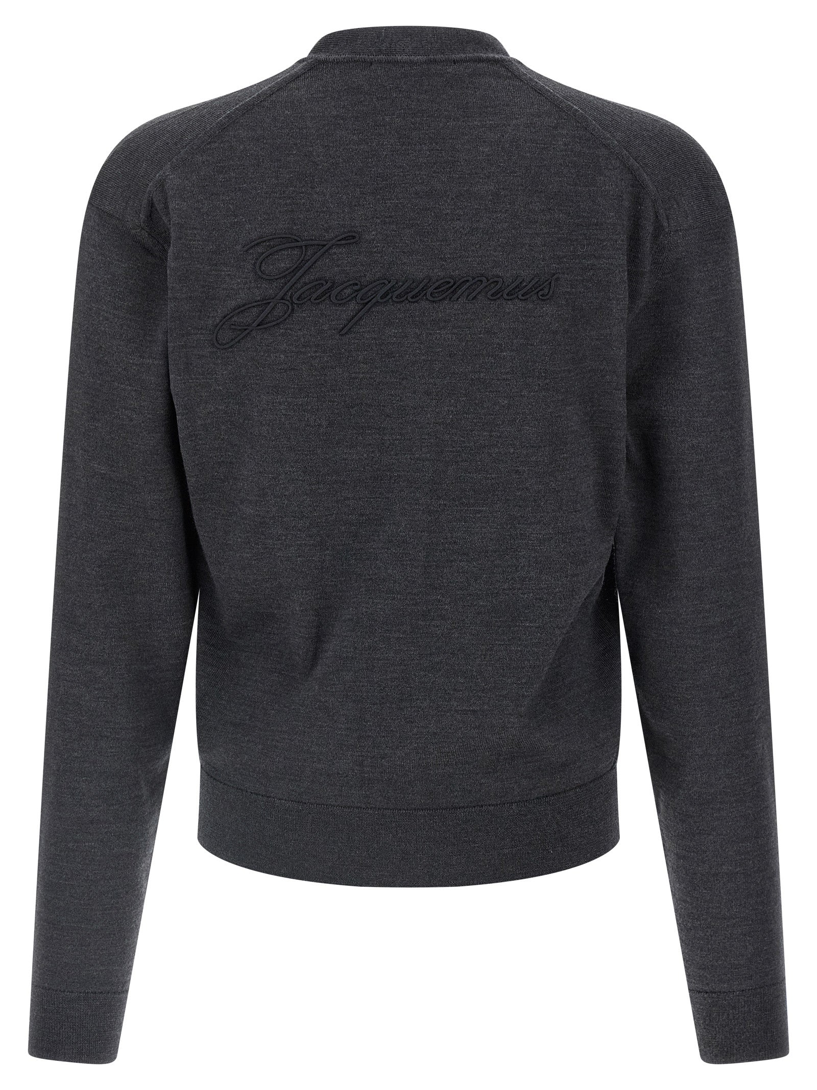 Jacquemus Grauer Cardigan aus Merinowolle