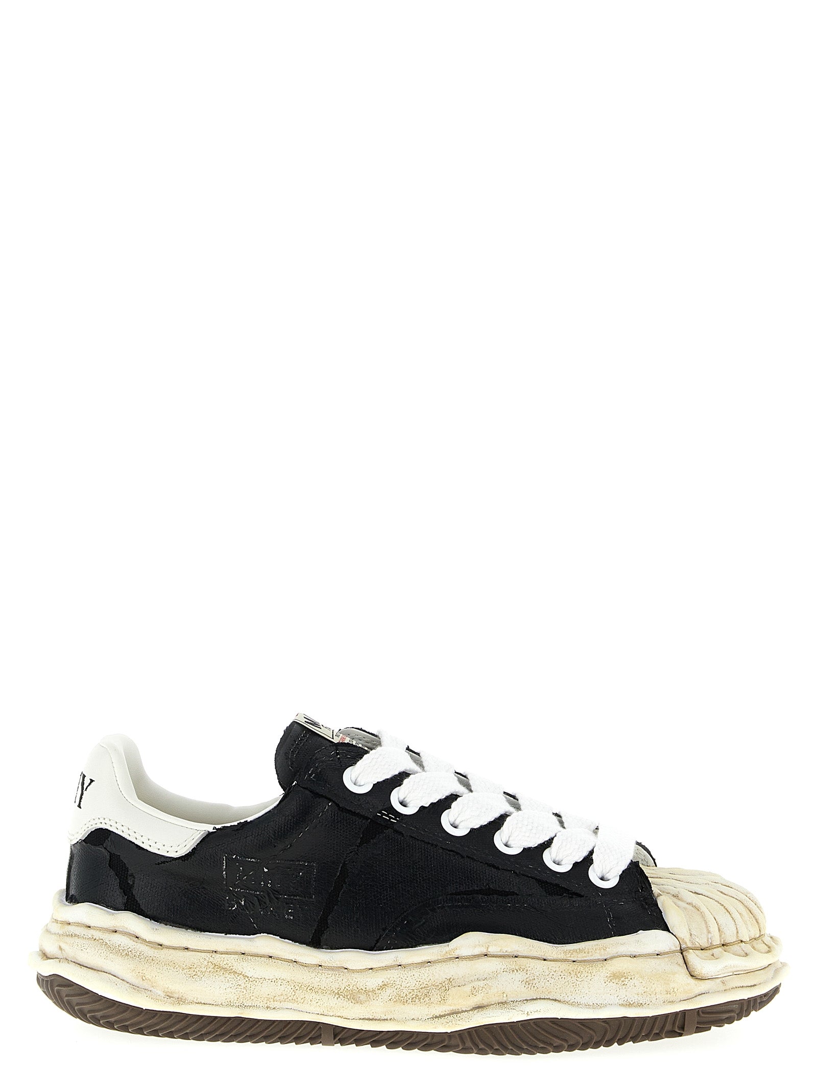 Maison Mihara Yasuhiro Schwarz Baumwolle Turnschuhe