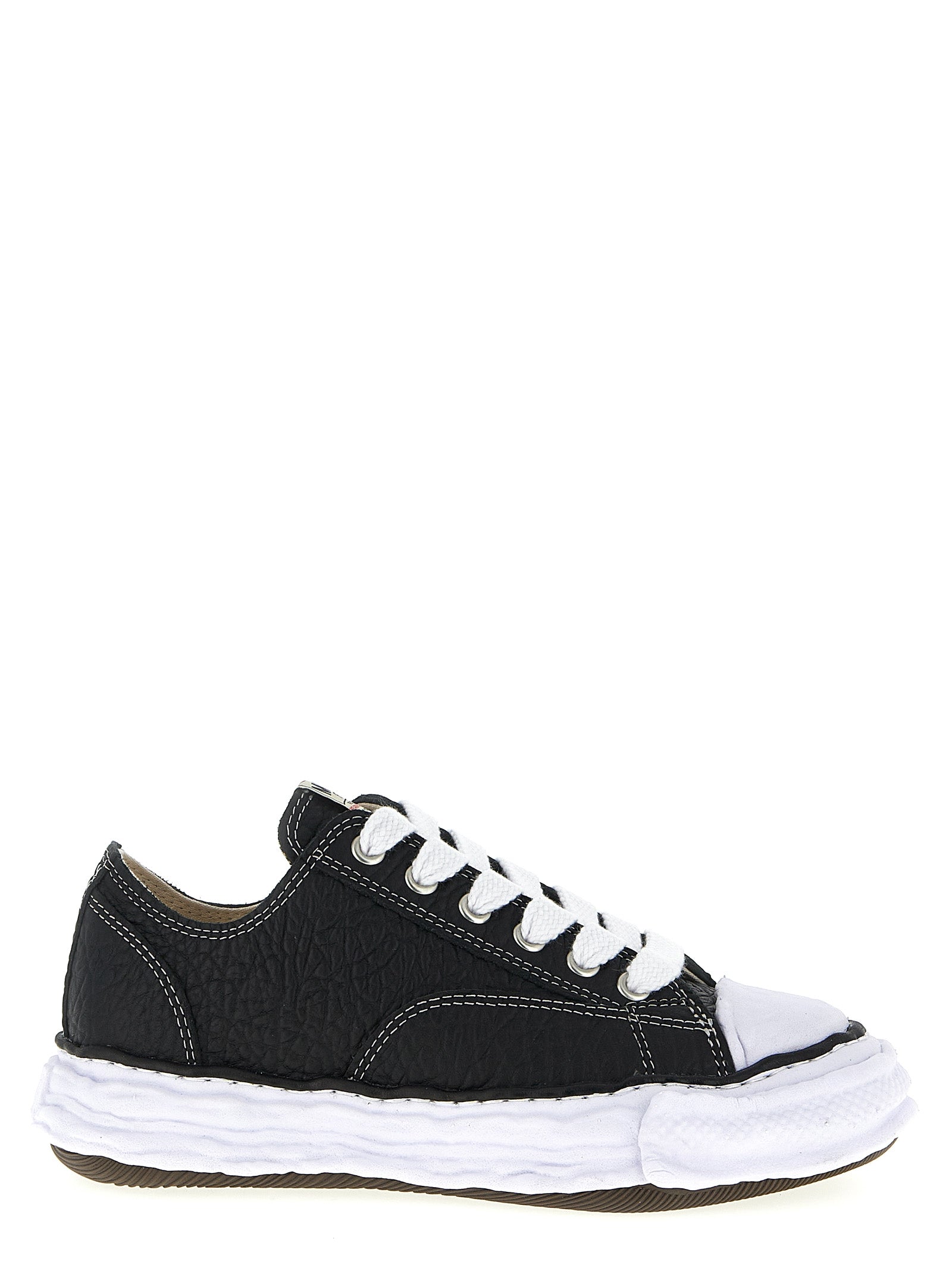 Maison Mihara Yasuhiro Zweifarbige Sneaker aus Rindsleder