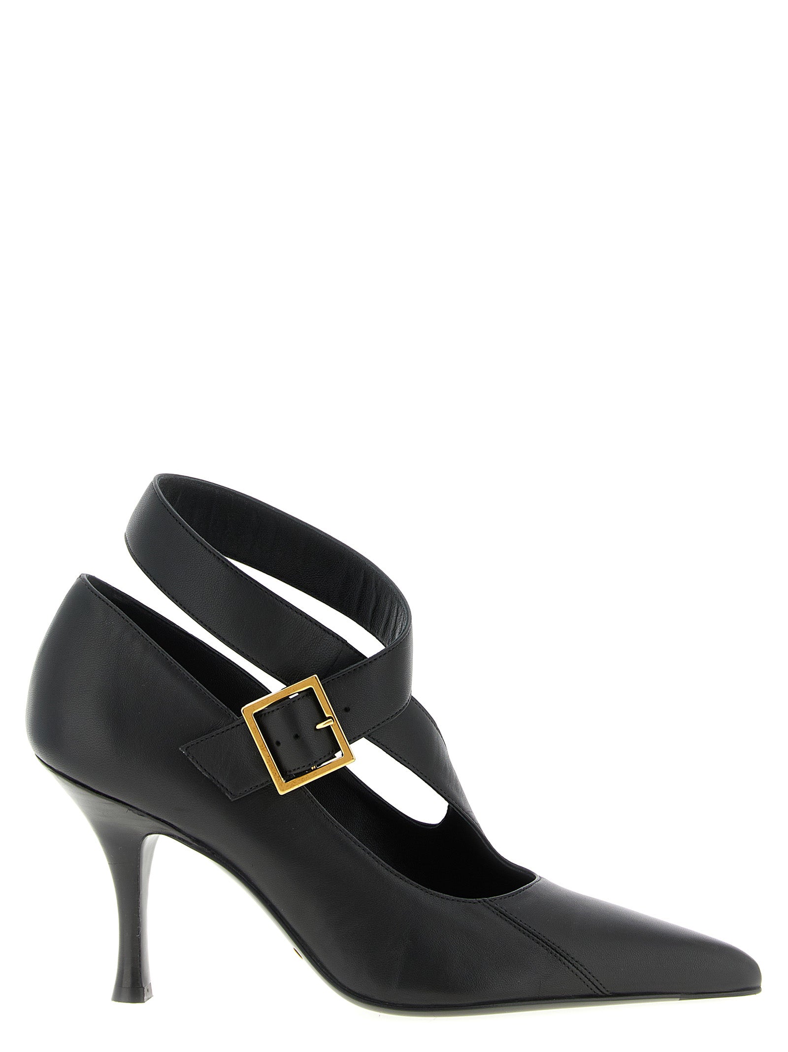 Khaite Schwarze Pumps aus Lammleder mit hohem Absatz