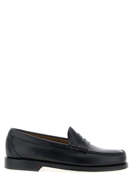 G.H. BASS Schwarze Loafer aus Rindsleder zum Hineinschlüpfen