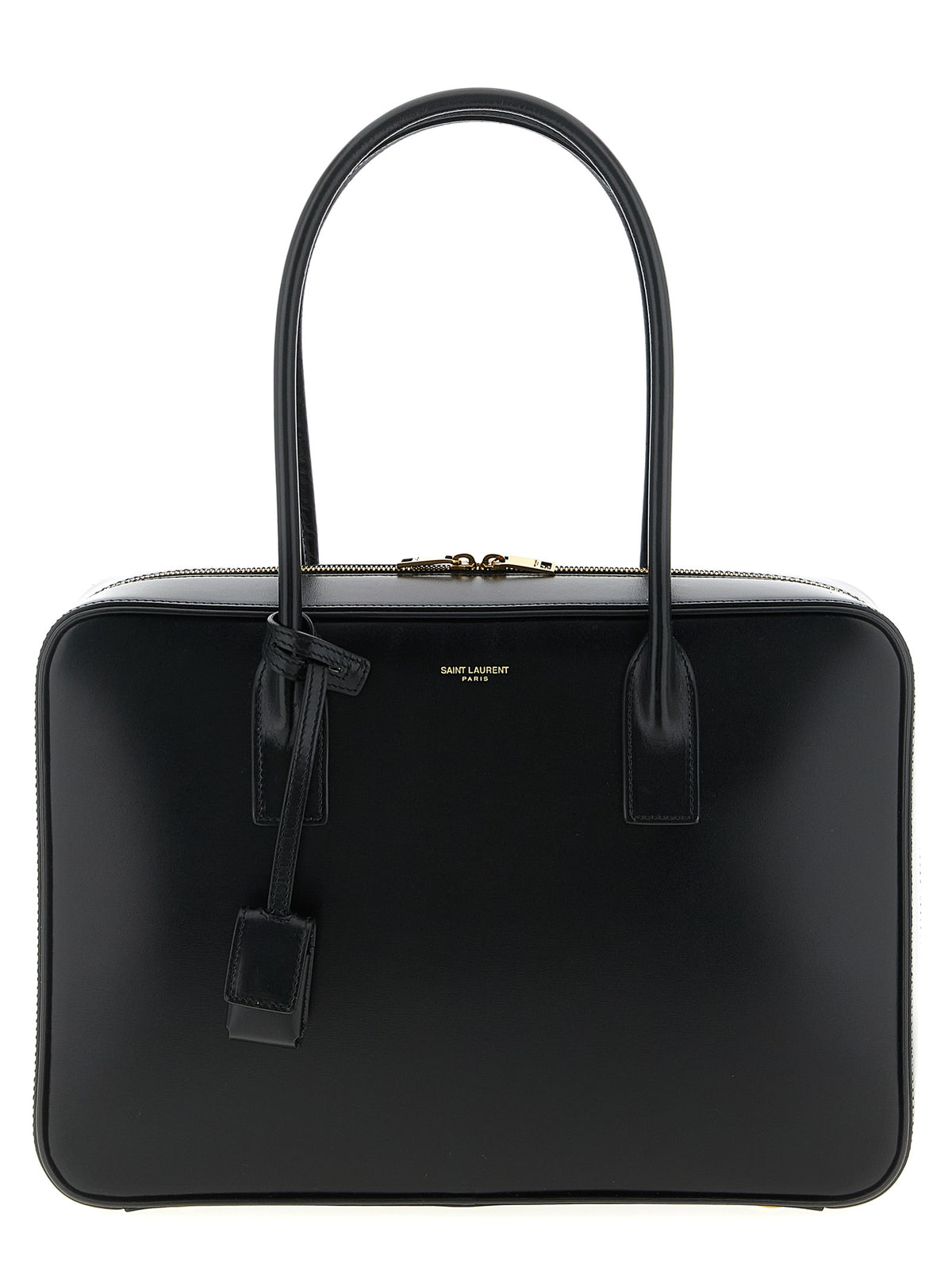 Saint Laurent Schwarze Kalbsleder-Schultertasche