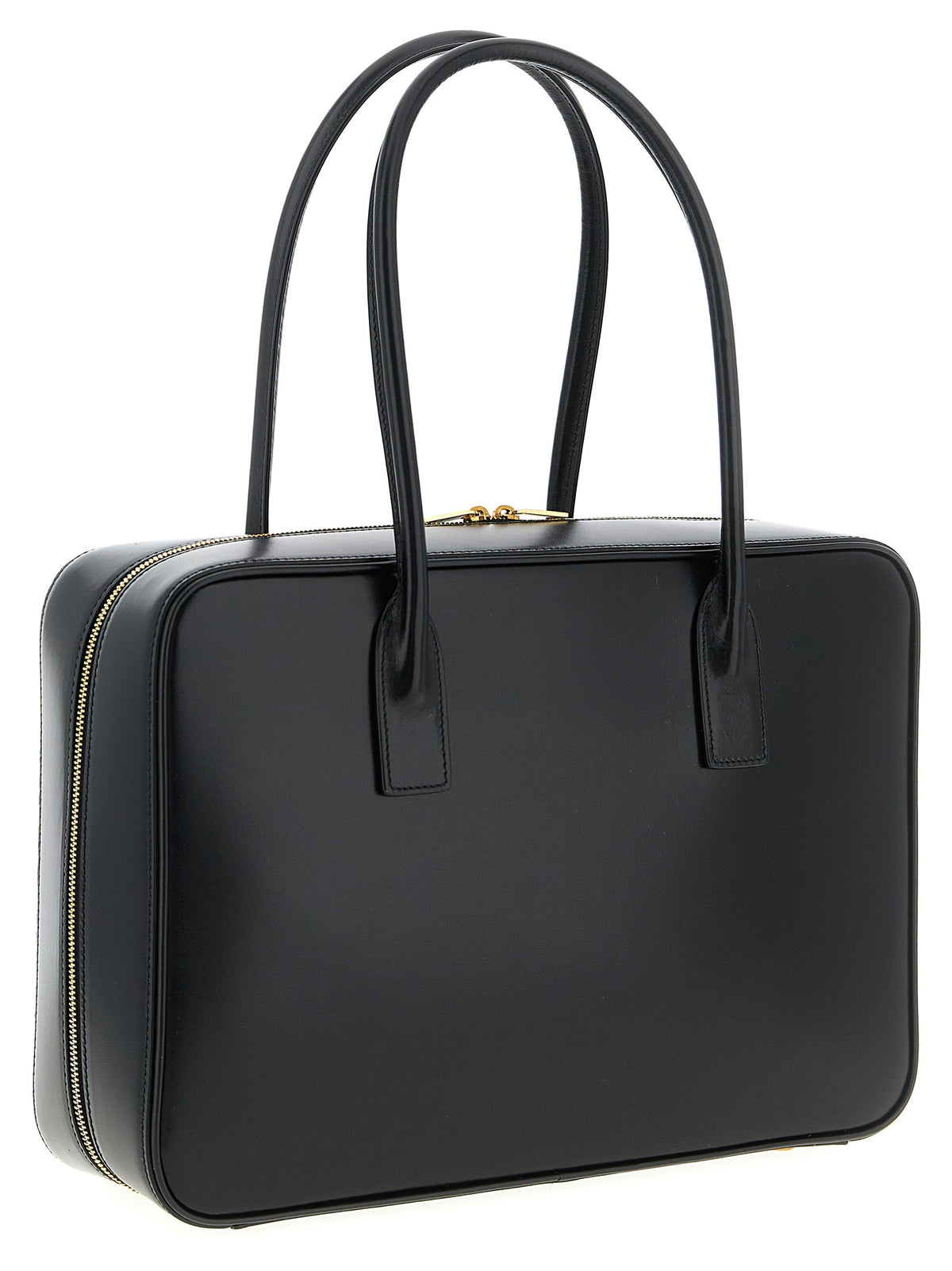 Saint Laurent Schwarze Kalbsleder-Schultertasche