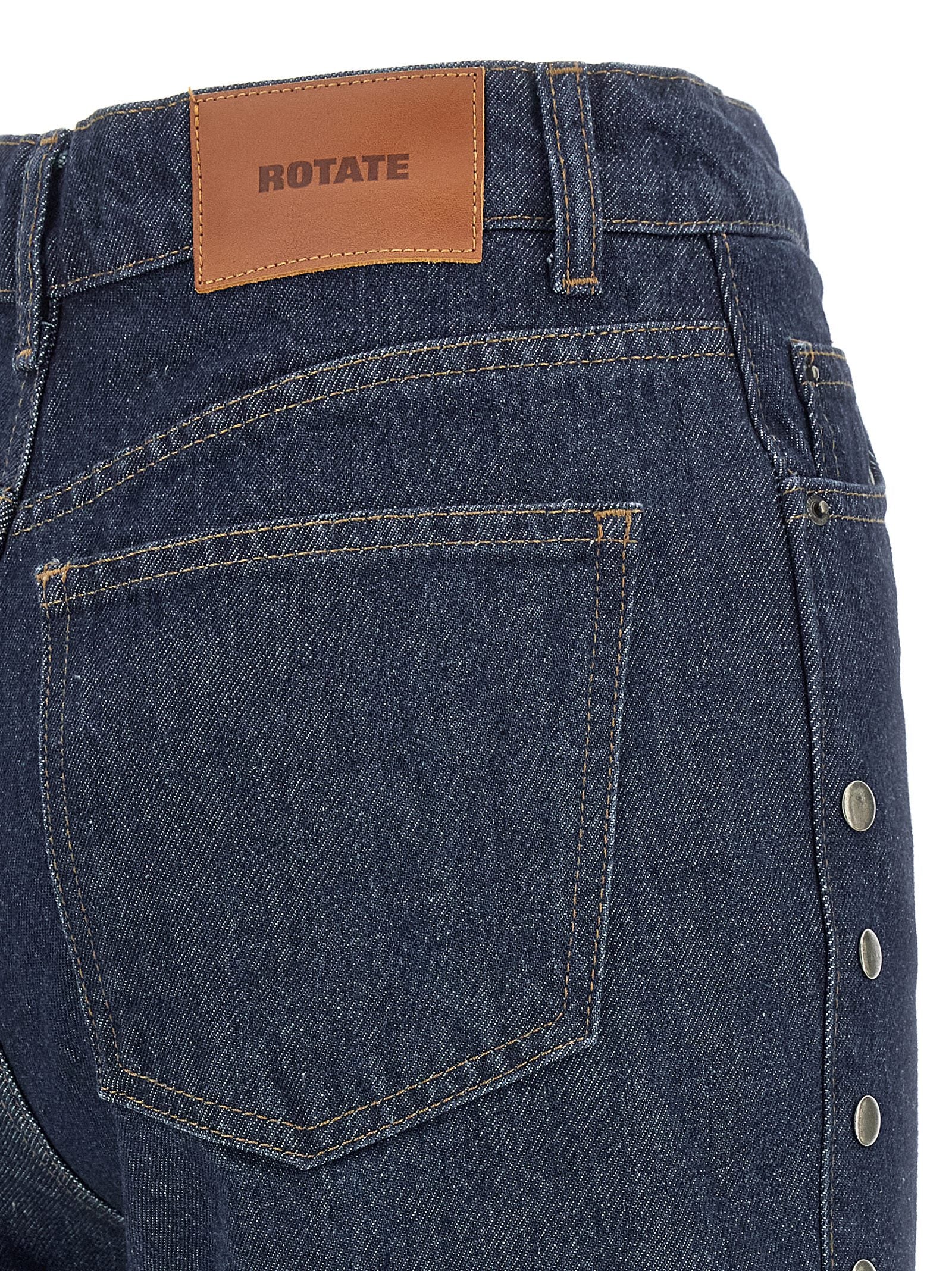 ROTATE BIRGER CHRISTENSEN Blaue Baumwolljeans Denim