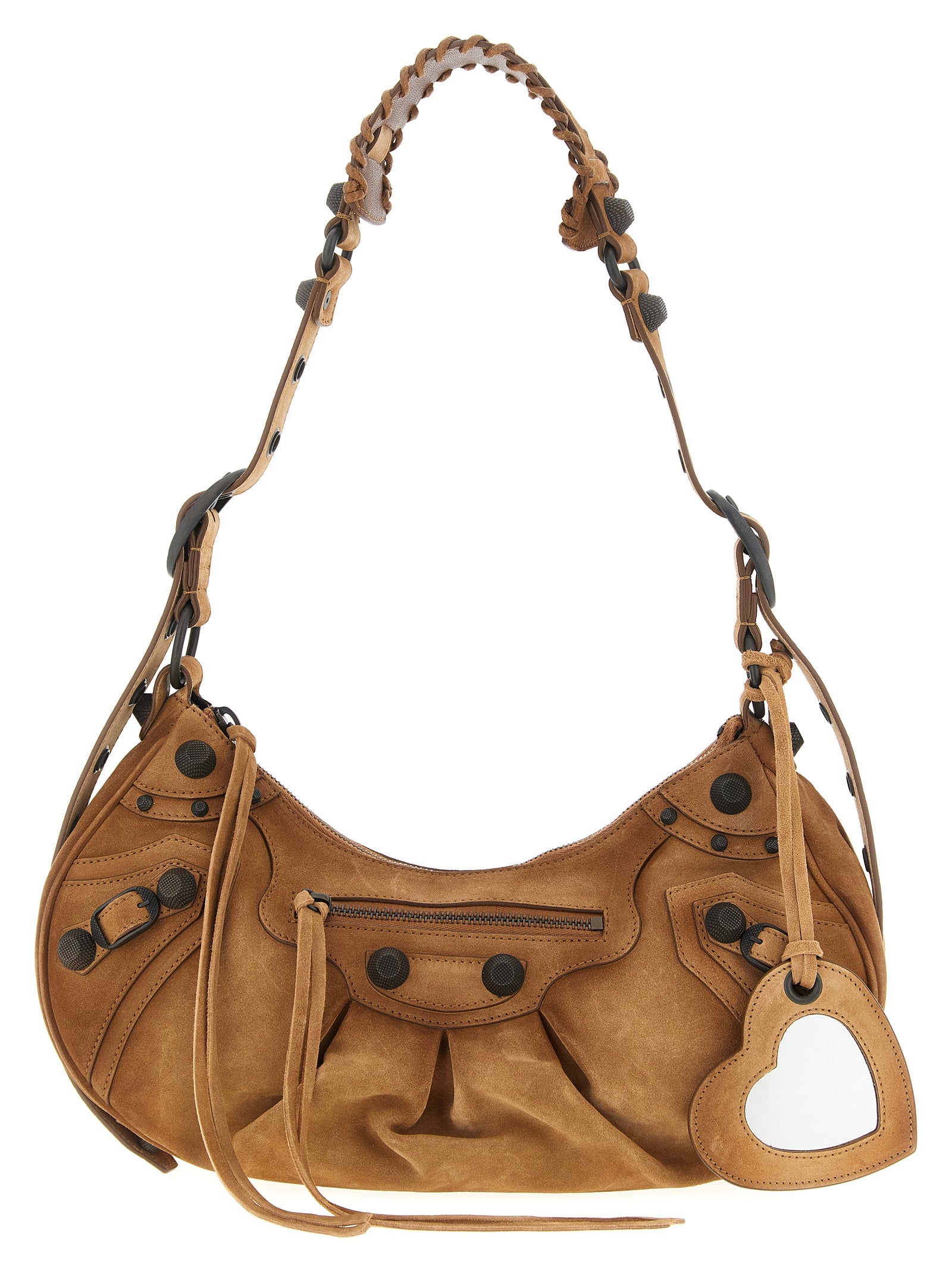 Balenciaga Braunes Kalbsleder Damen Crossbody Tasche
