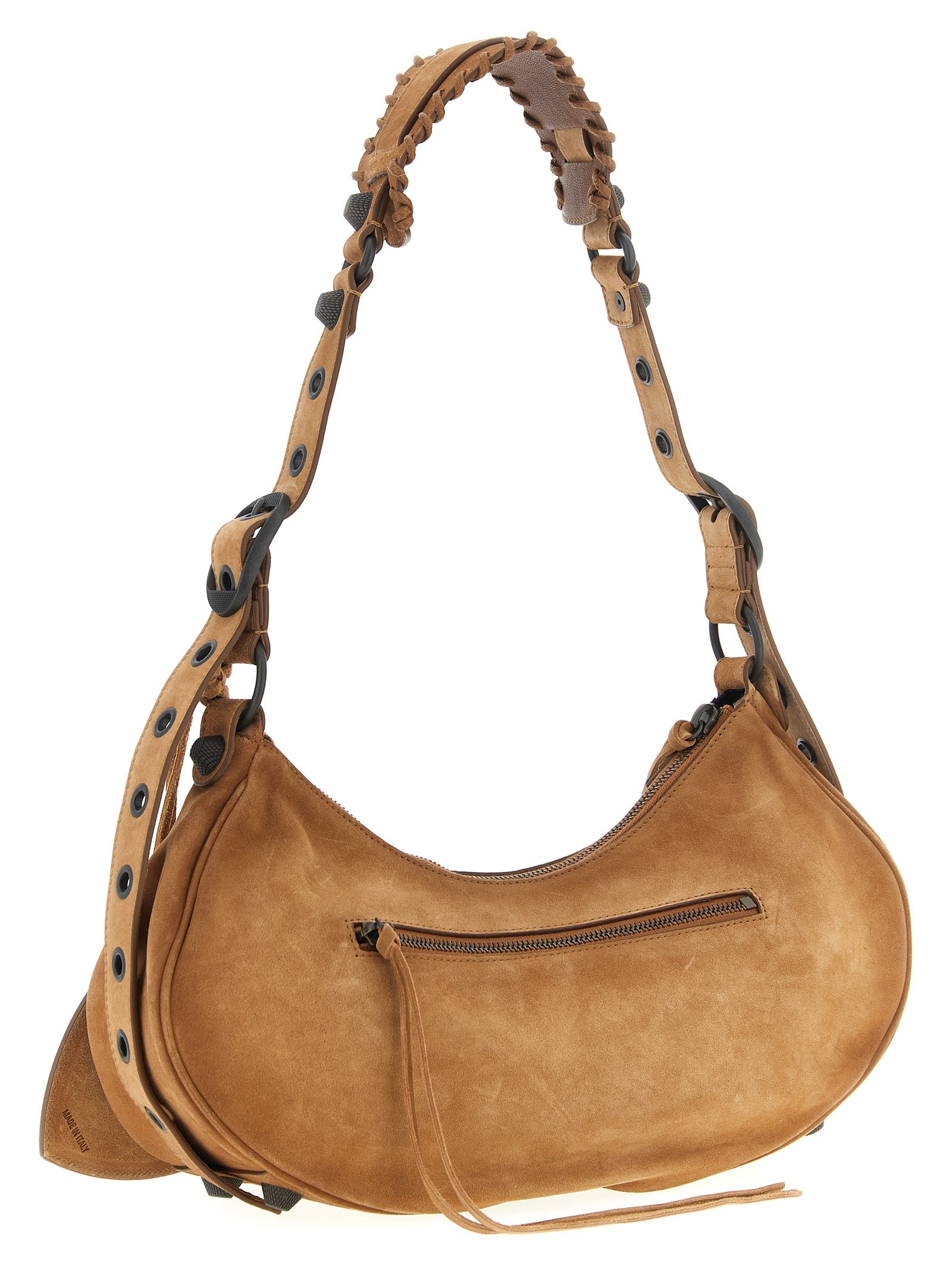 Balenciaga Braunes Kalbsleder Damen Crossbody Tasche