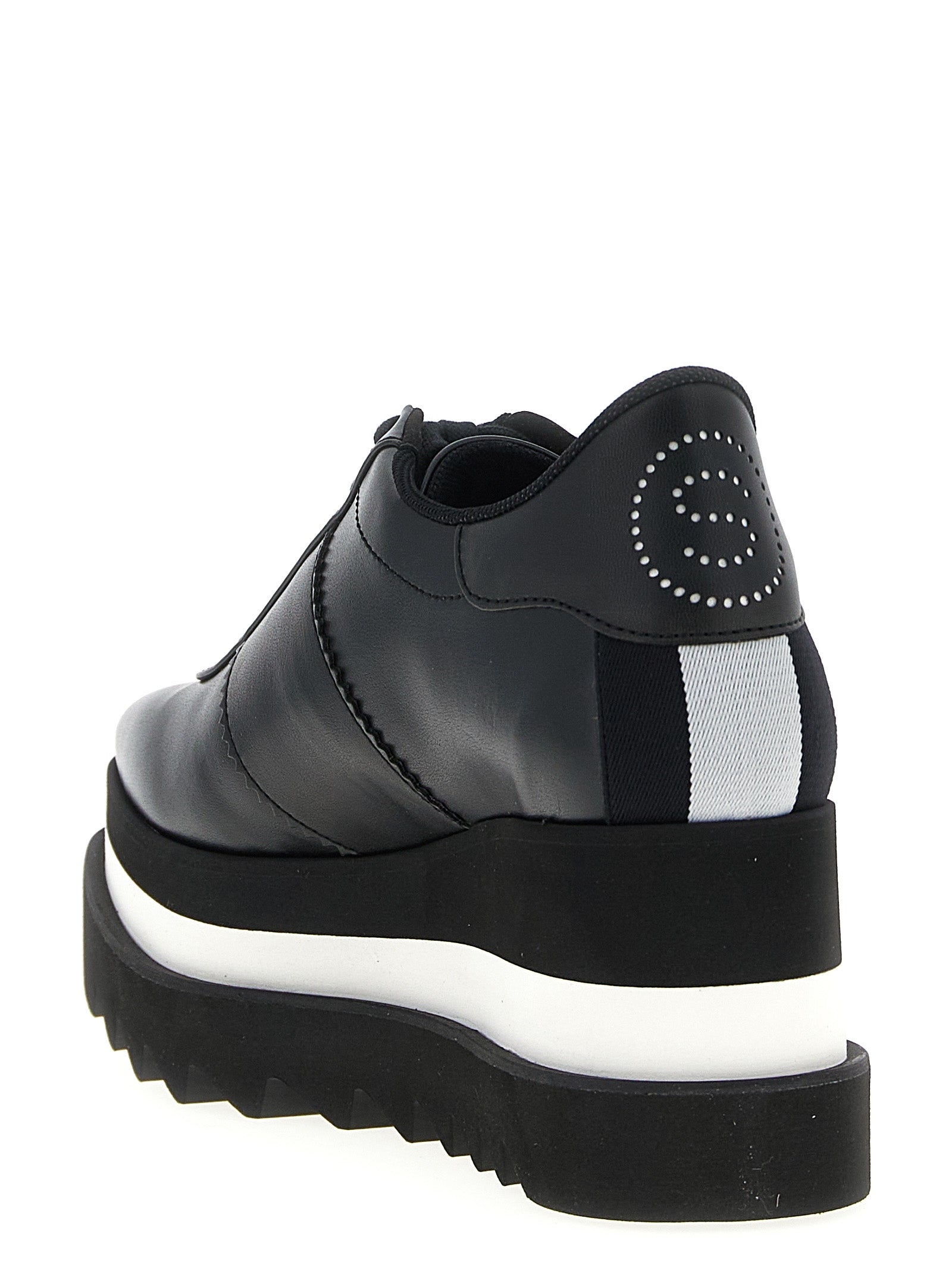Stella McCartney Schwarze Keilsandalen aus Polyethylen