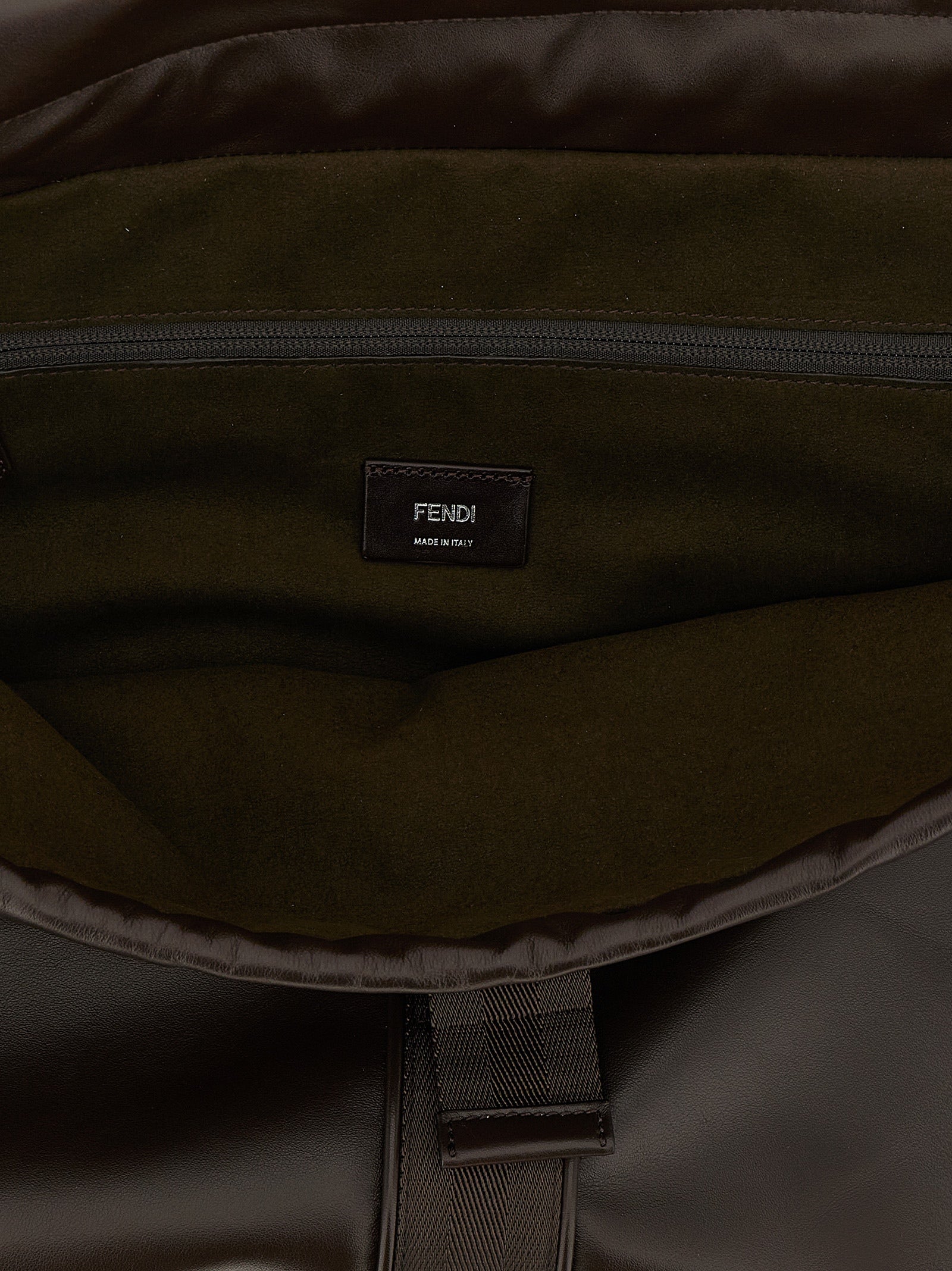Fendi Braune Kalbsleder-Handtasche