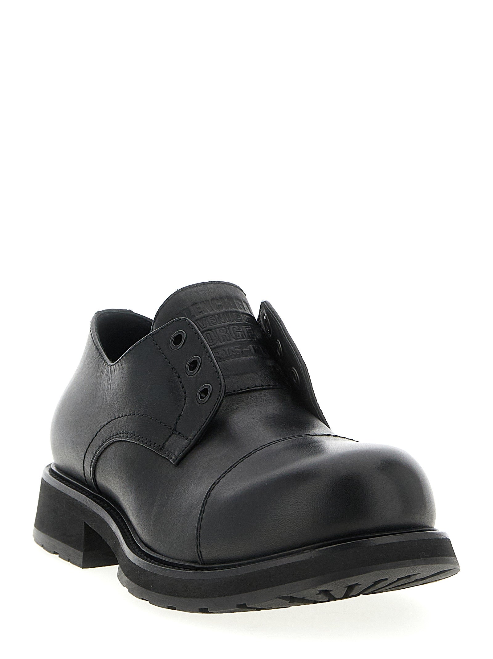 Balenciaga Schwarze Loafer aus Bullenleder zum Hineinschlüpfen