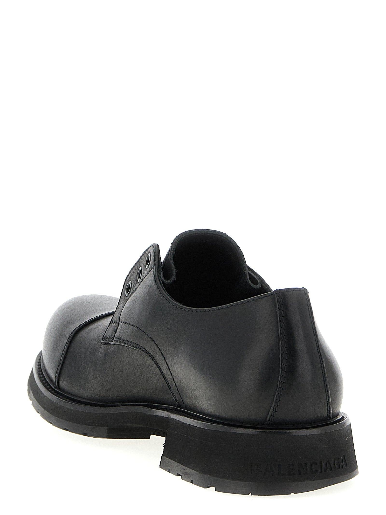 Balenciaga Schwarze Loafer aus Bullenleder zum Hineinschlüpfen