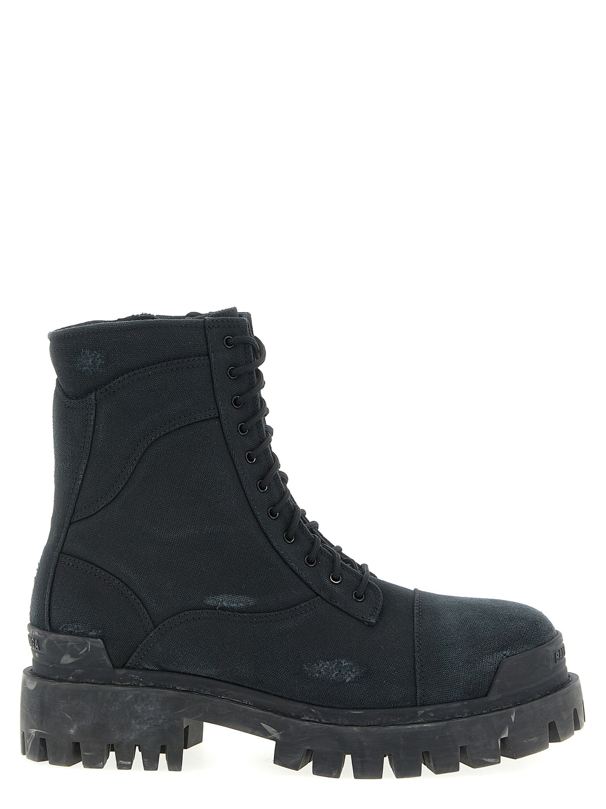 Balenciaga Schwarze Chelsea Boots aus Baumwolle