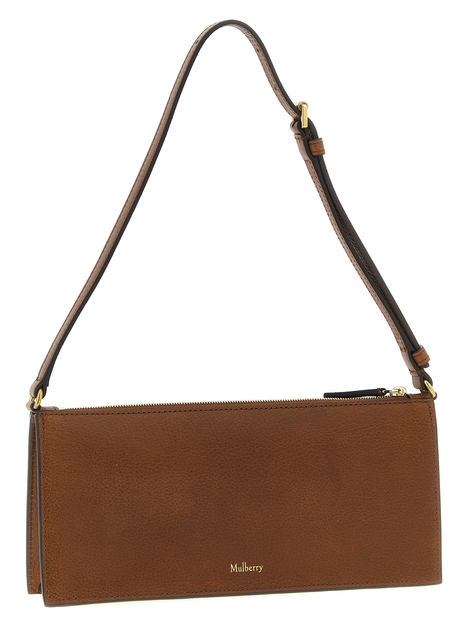 Mulberry Braunes Kalbsleder Damen Crossbody Tasche