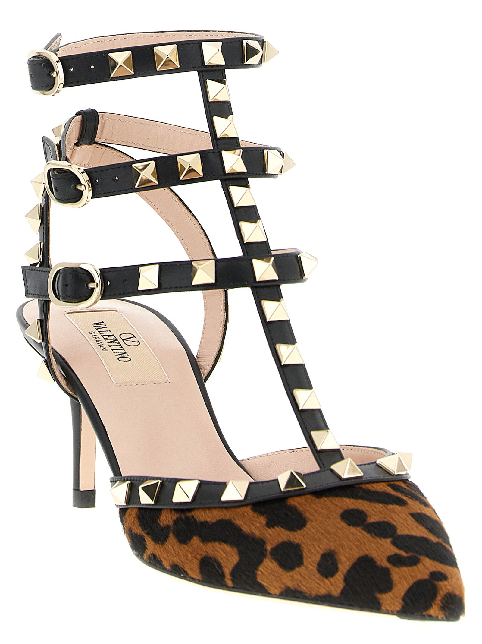 Valentino Garavani Midi-Pumps aus mehrfarbigem Kalbsleder