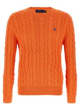 Polo Ralph Lauren Orange Baumwollstrickjacke