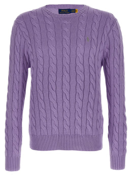Polo Ralph Lauren Lila Baumwollstrickjacke