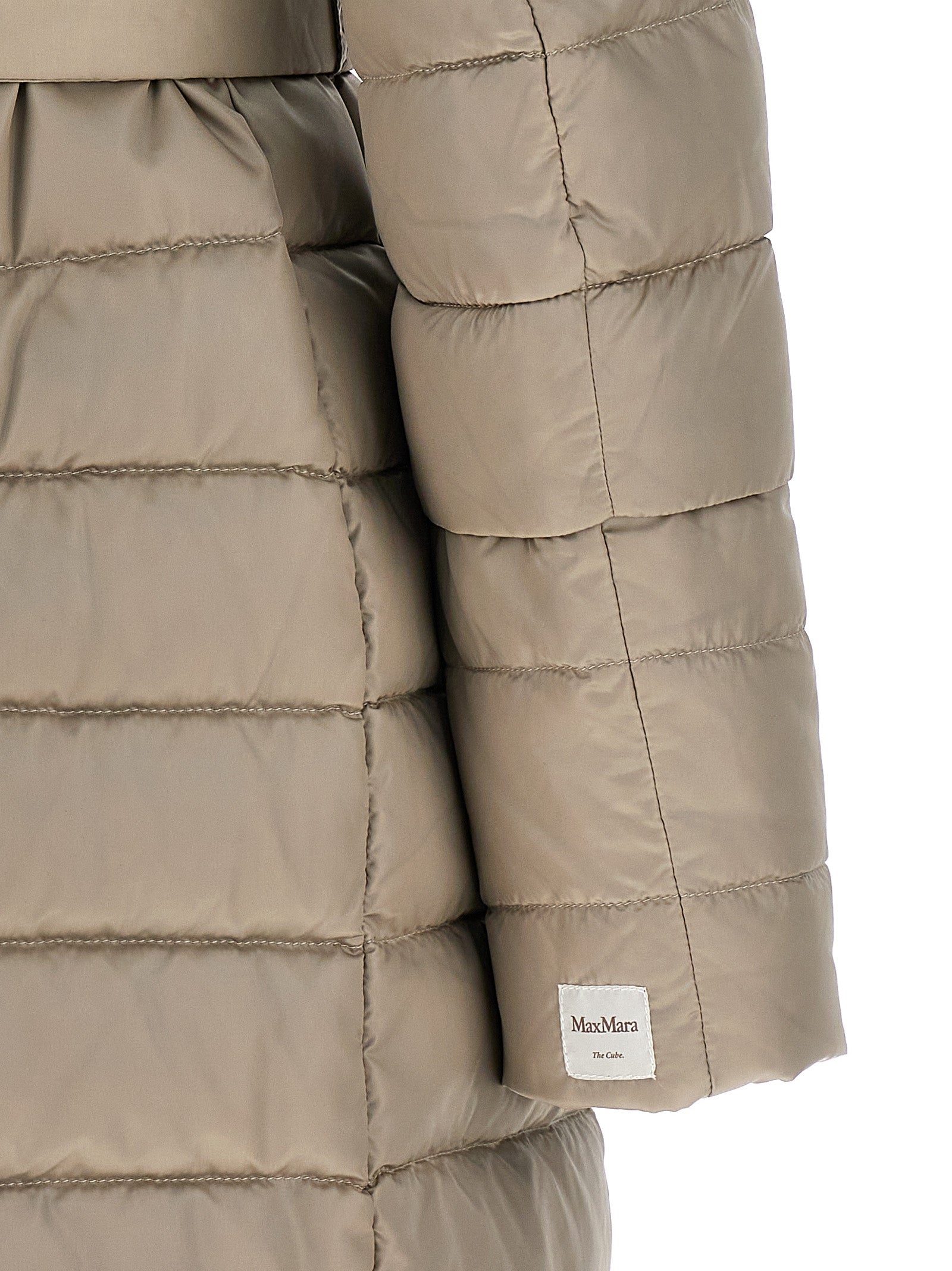 Max Mara Beige Polyamid Steppjacke