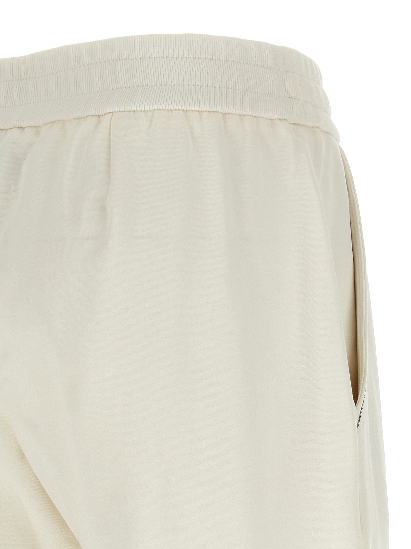 Brunello Cucinelli Weiße Baumwoll-Jogginghose (Trainingshose)