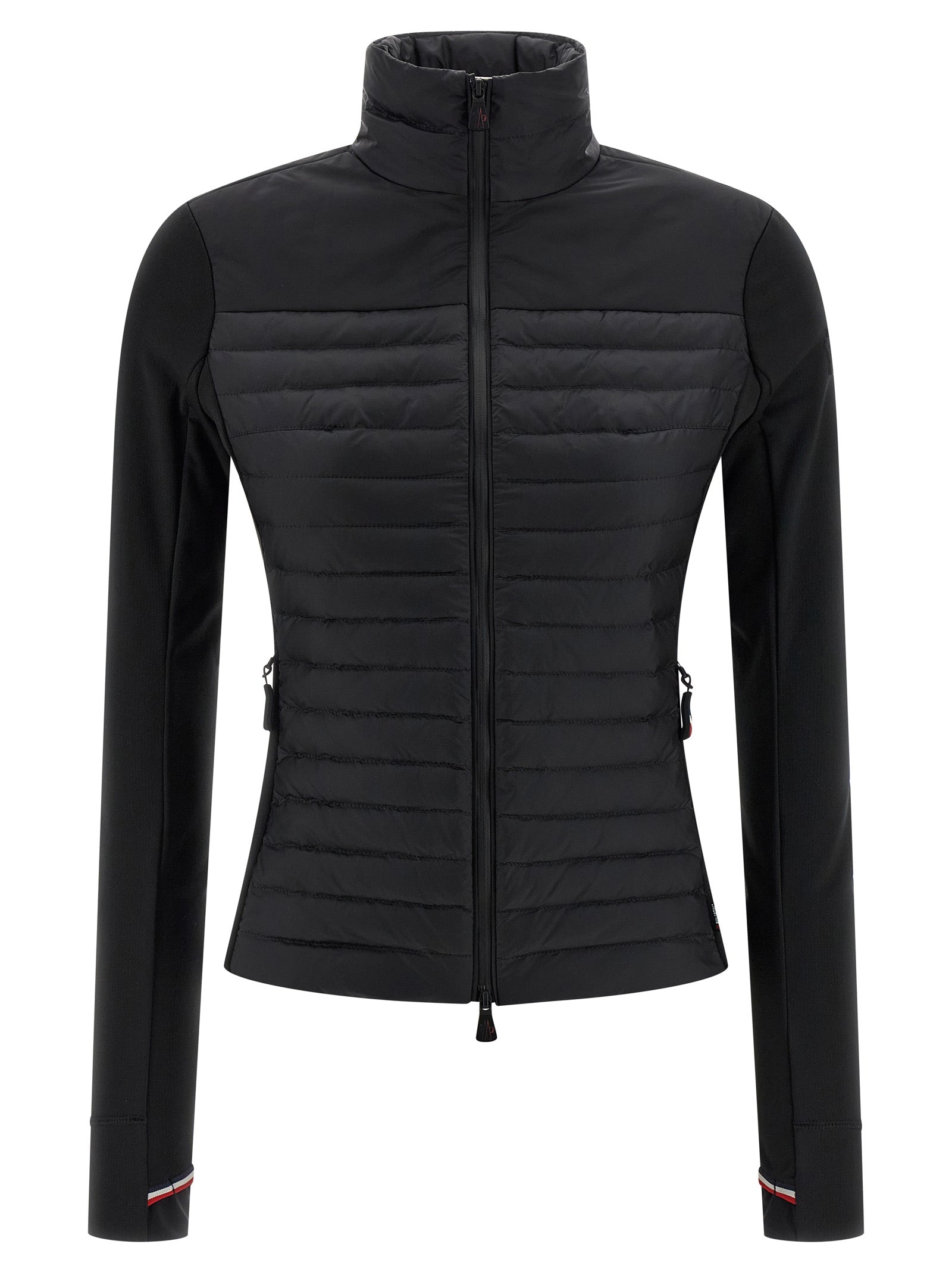 Moncler Grenoble Schwarzer Cardigan aus Polyamid