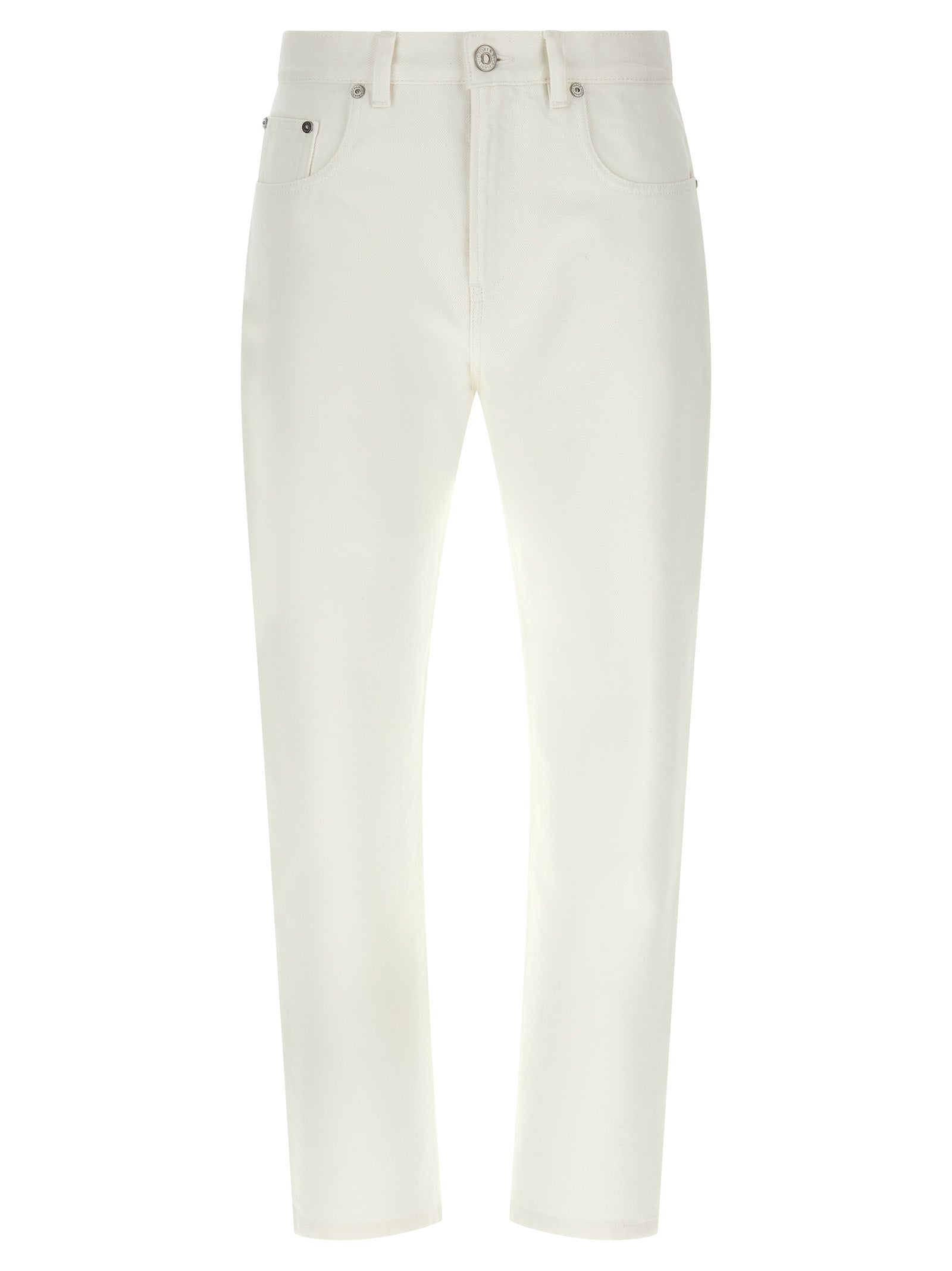 Victoria Beckham Weiße High-Waist-Jeans aus Baumwolle