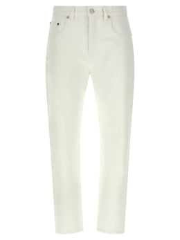 Victoria Beckham Weiße High-Waist-Jeans aus Baumwolle