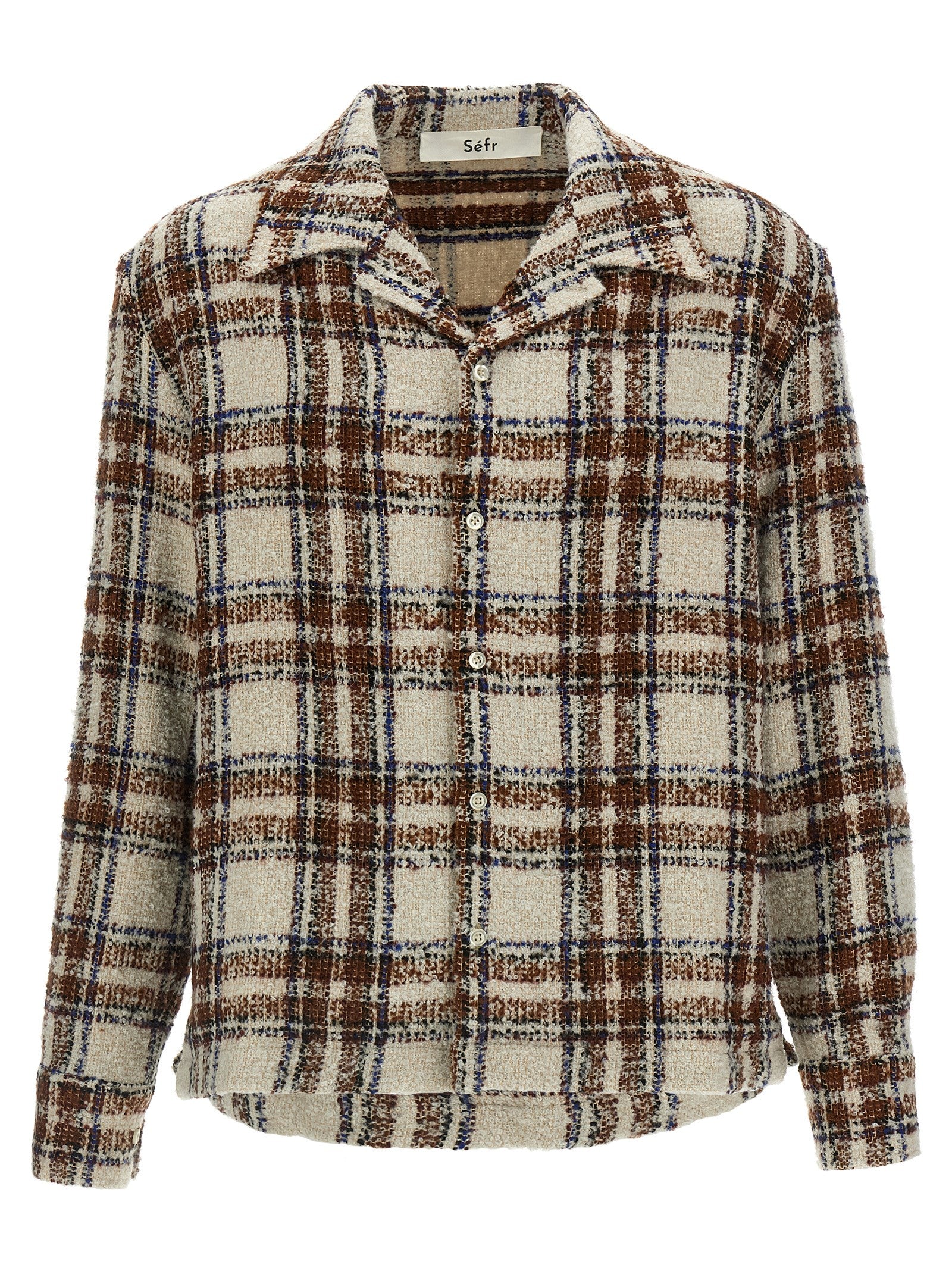 SÉFR Mehrfarbige Marabou-Bluse