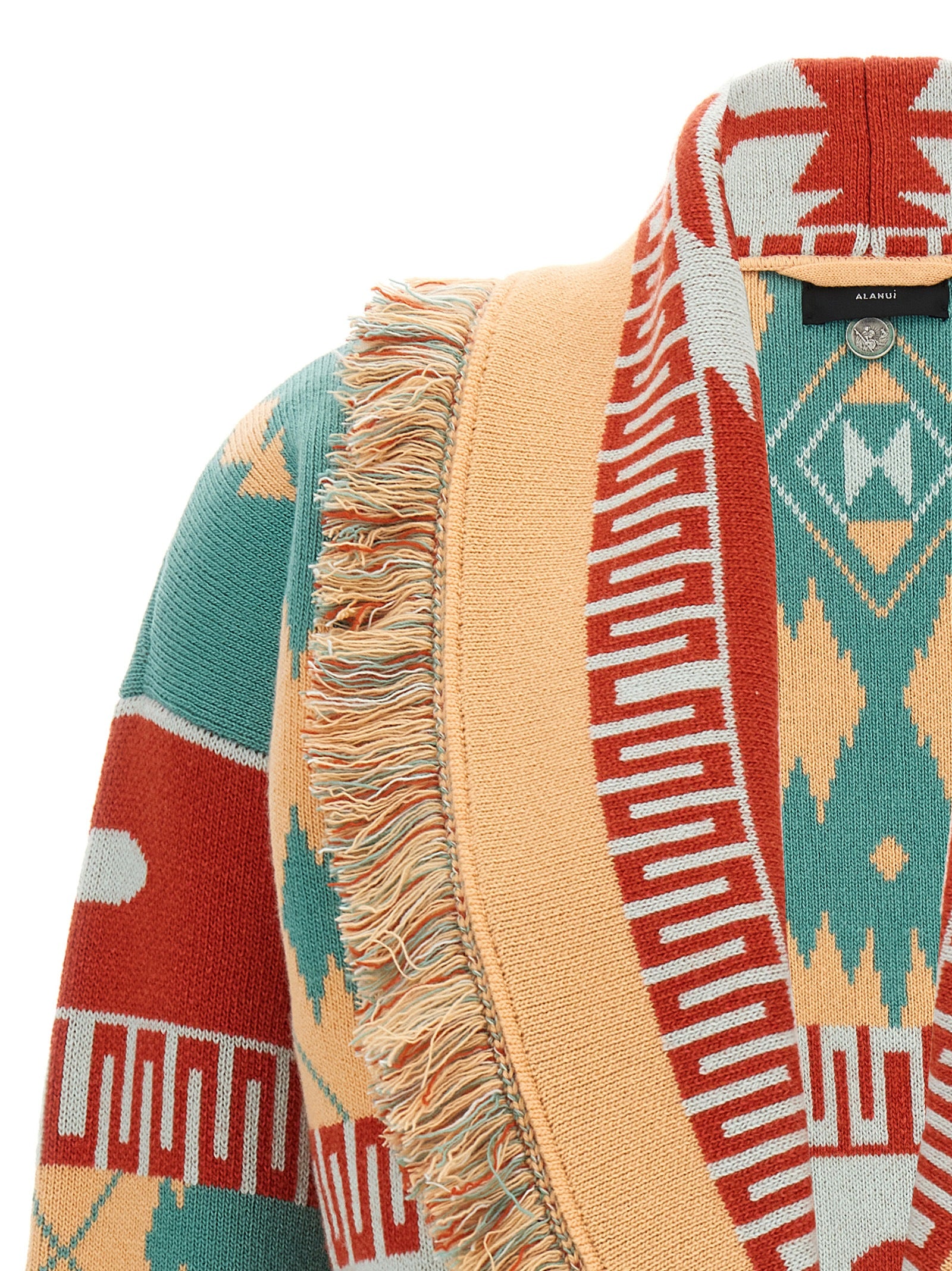 Alanui Mehrfarbige Wollstrickjacke