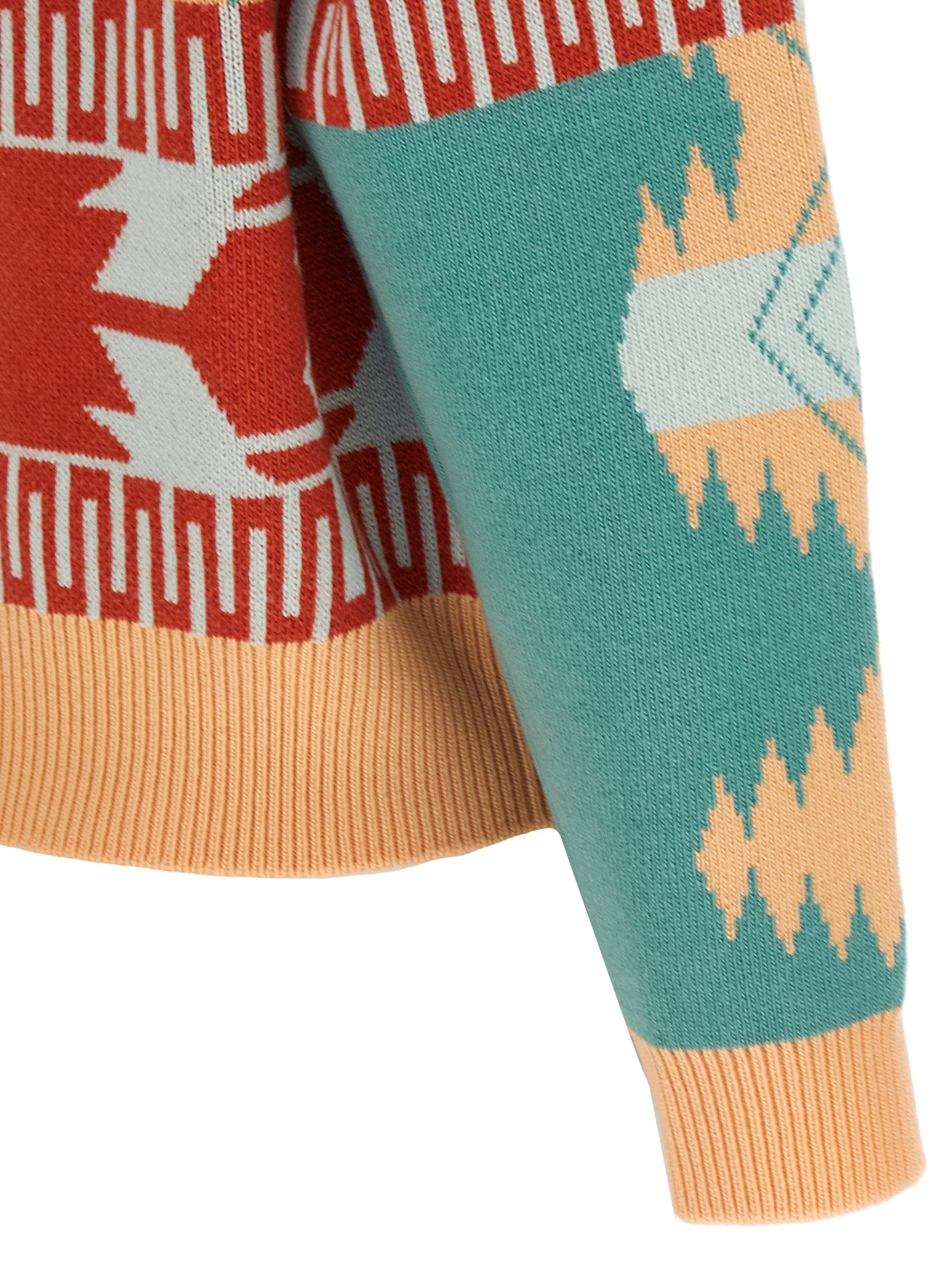 Alanui Mehrfarbige Wollstrickjacke