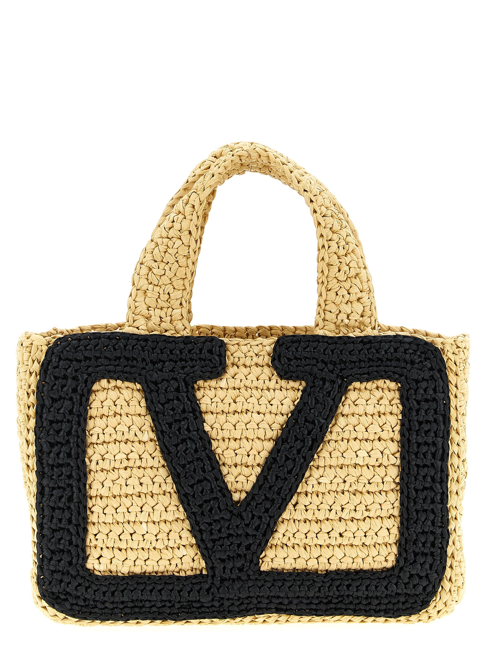 Valentino Garavani Schwarze Viscose-Tasche