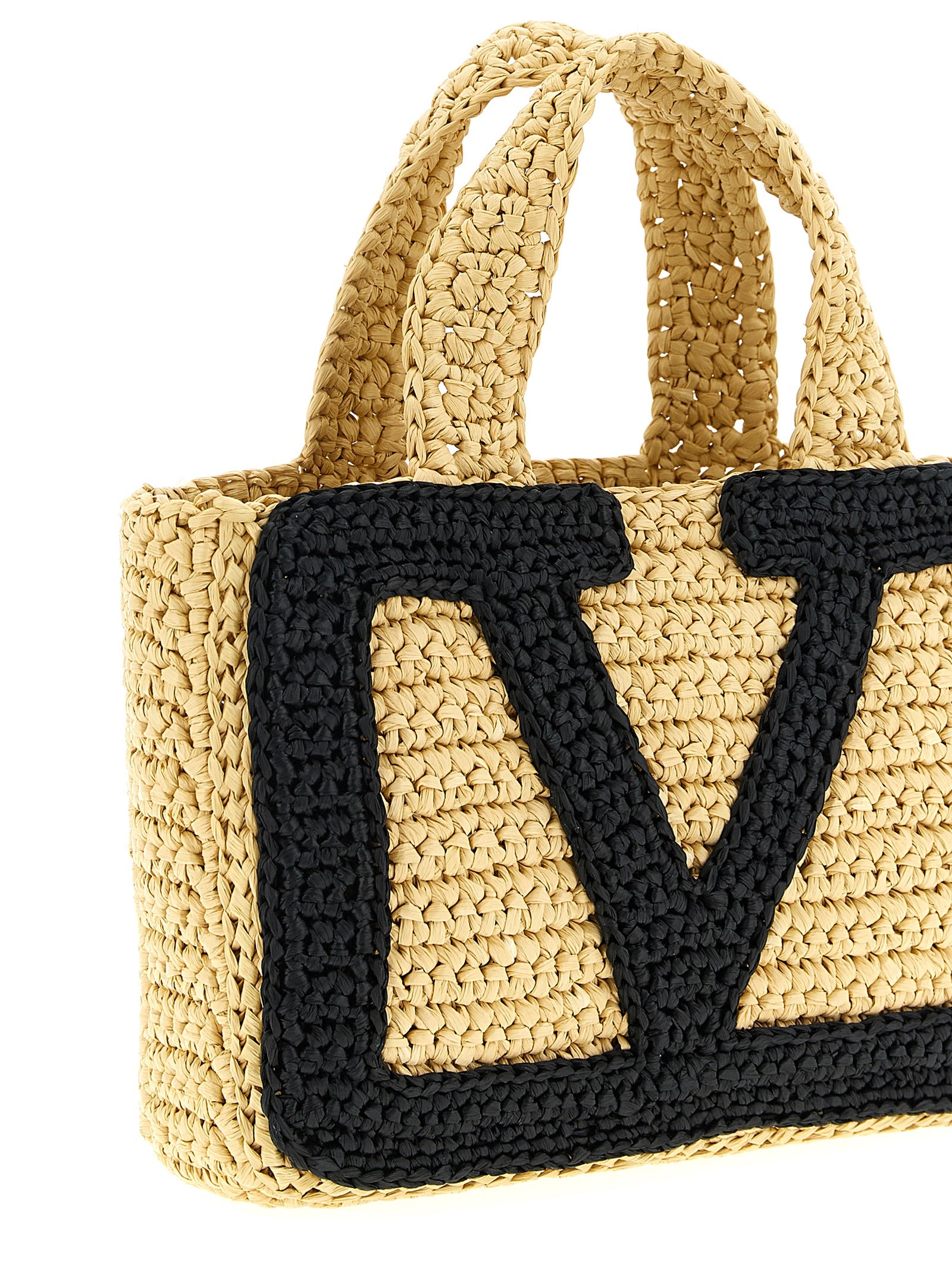Valentino Garavani Schwarze Viscose-Tasche