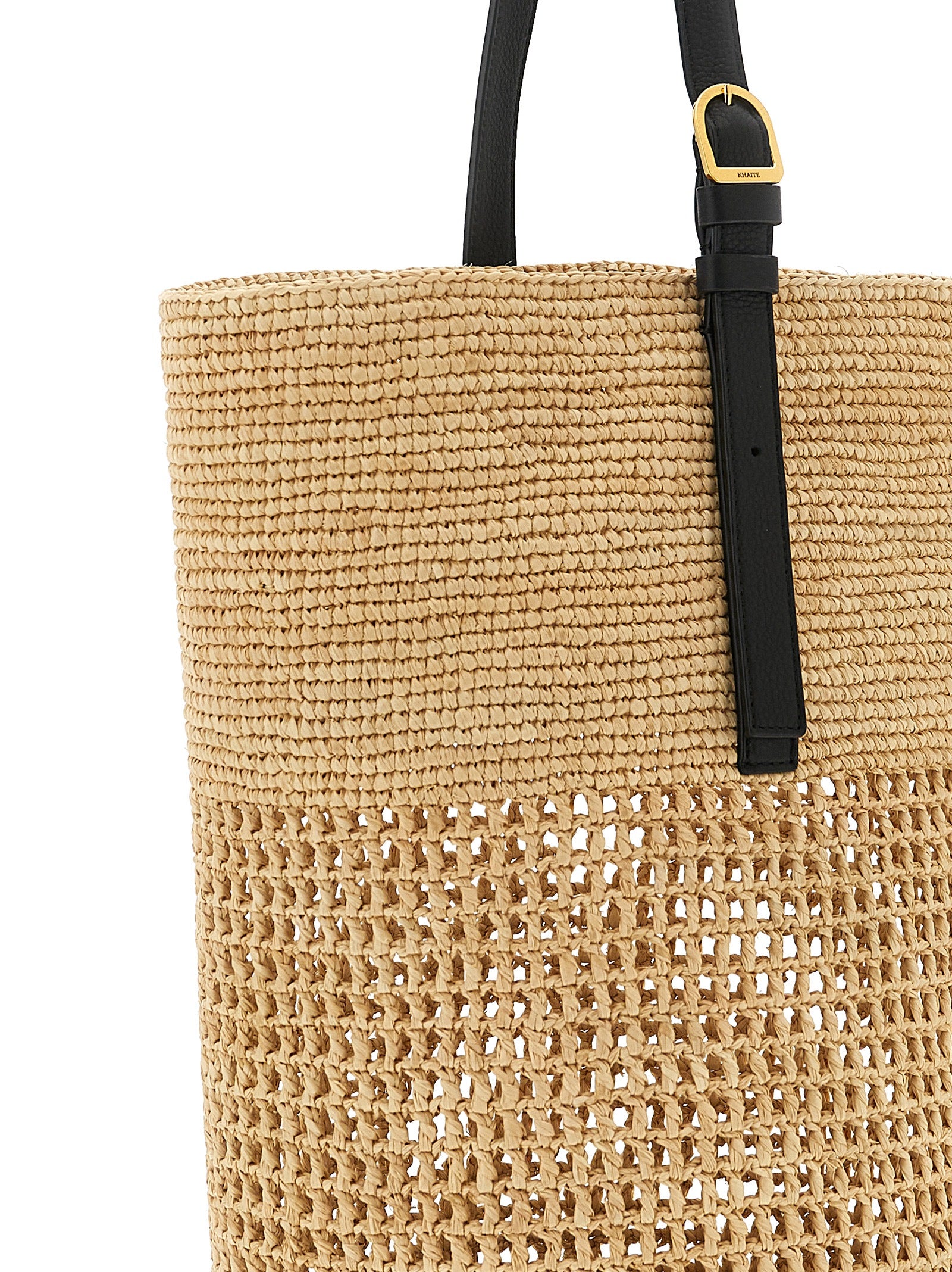 Khaite Beige Sisal Schultertasche