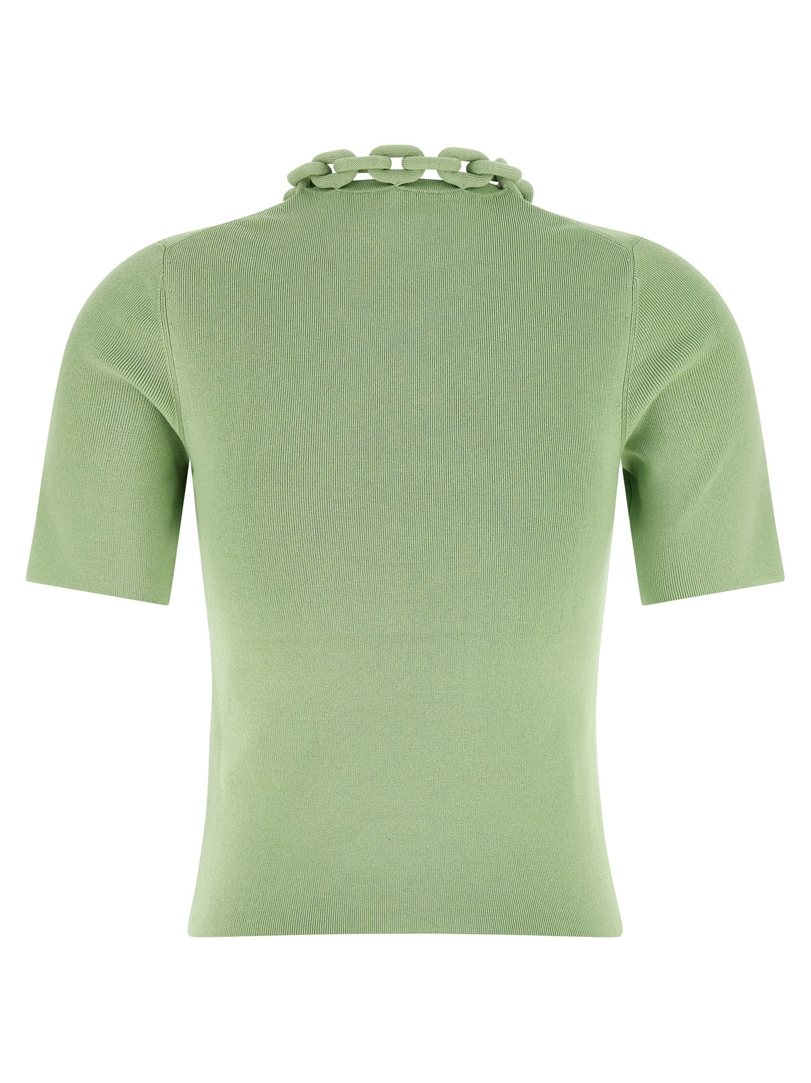 Paco Rabanne Zweifarbiges Textil-T-Shirt
