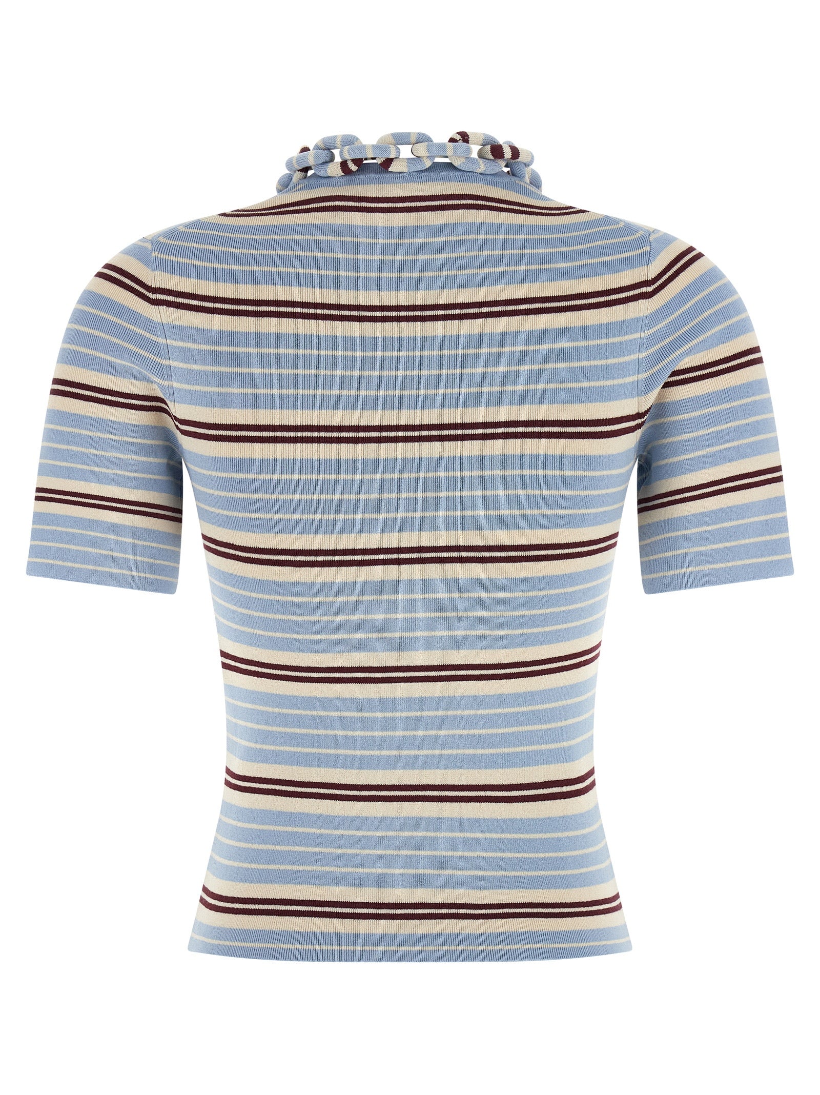 Paco Rabanne Blaues Textil-T-Shirt