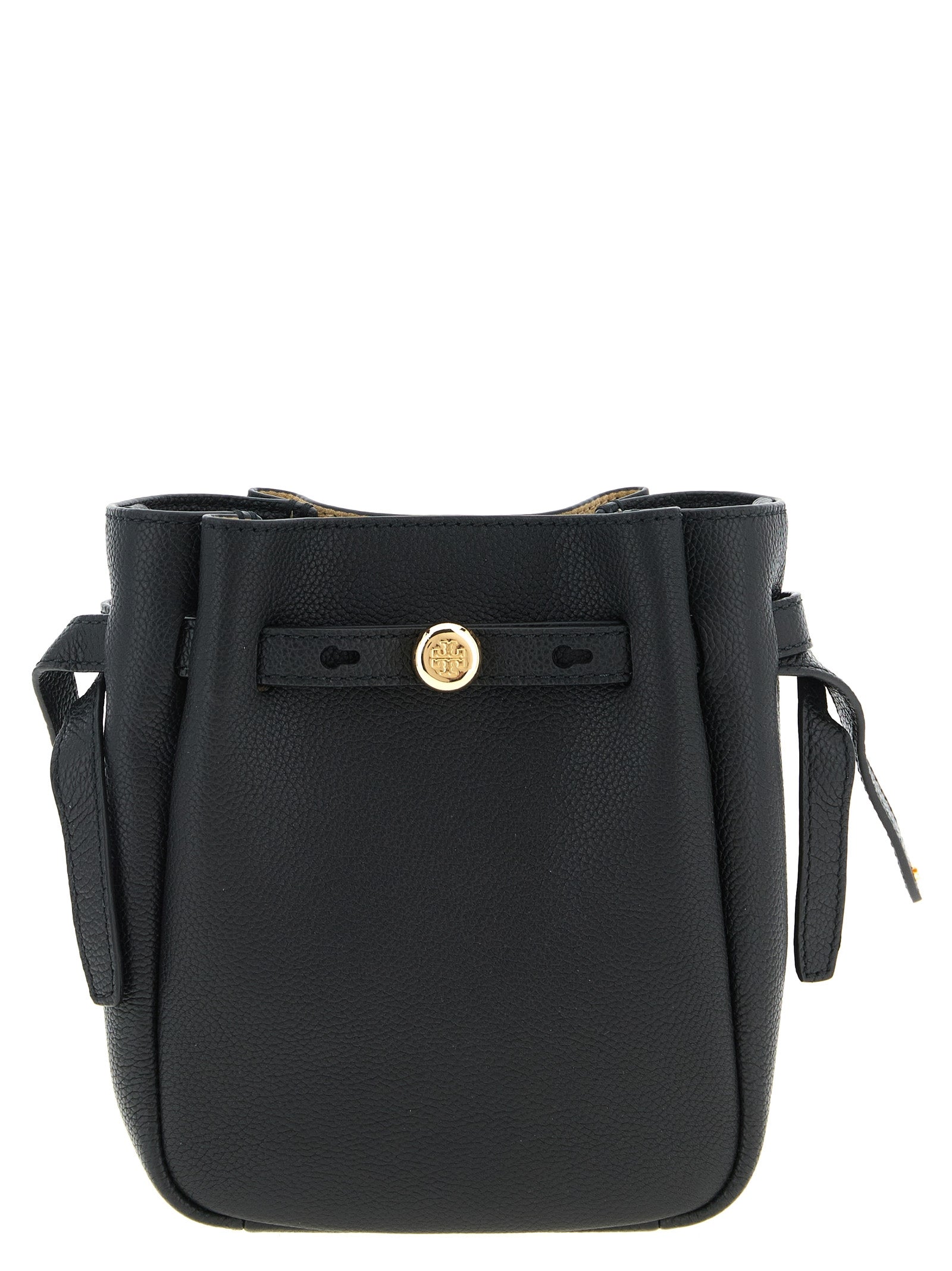 Tory Burch Schwarze Umhängetasche aus Rindsleder