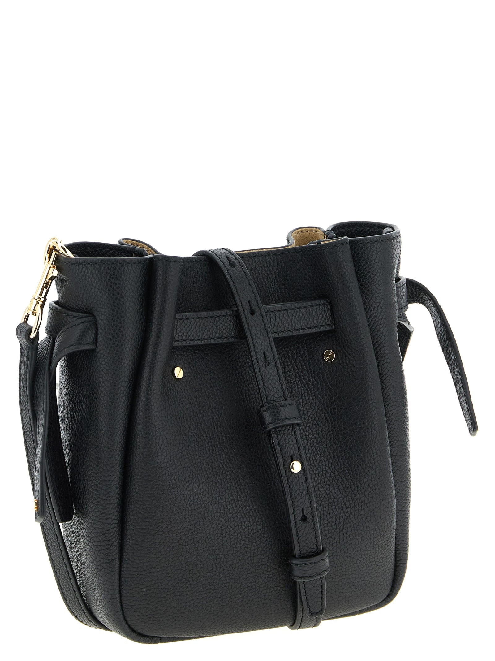 Tory Burch Schwarze Umhängetasche aus Rindsleder