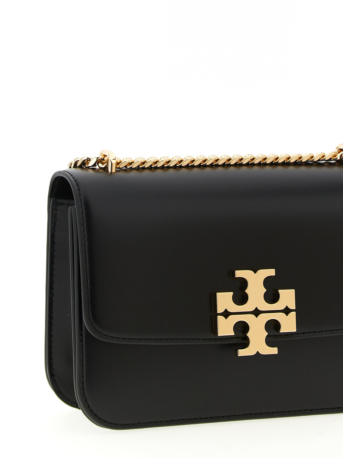 Tory Burch Schwarze Kalbsleder-Umhängetasche