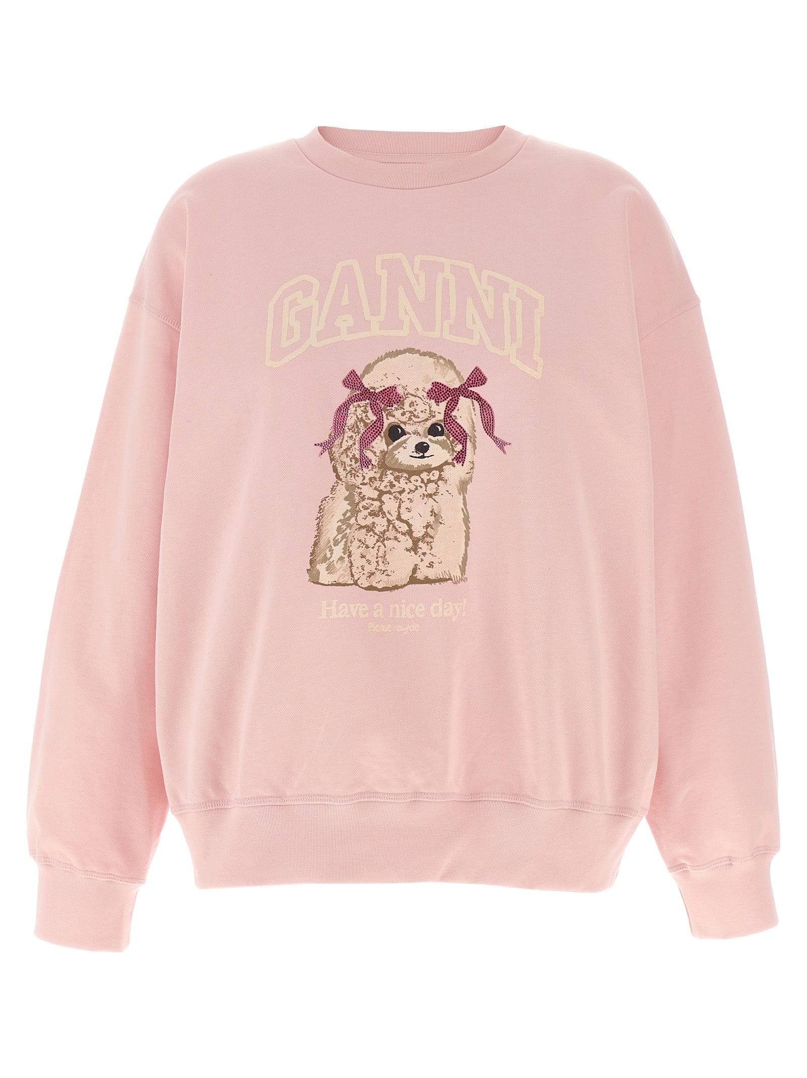 Ganni Mehrfarbiger Sweatshirt aus Bio-Baumwolle