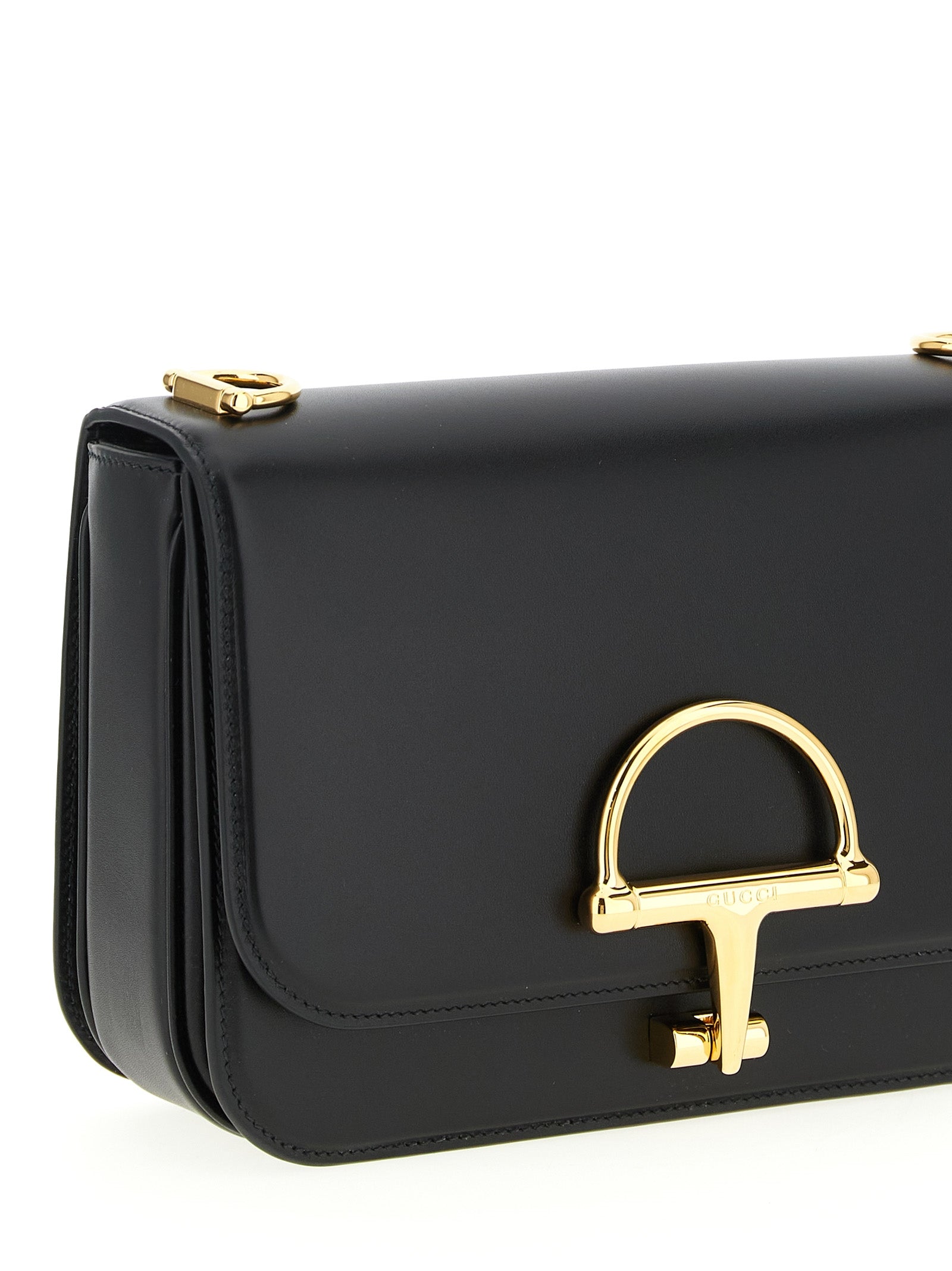 Gucci Schwarze Kalbsleder-Schultertasche