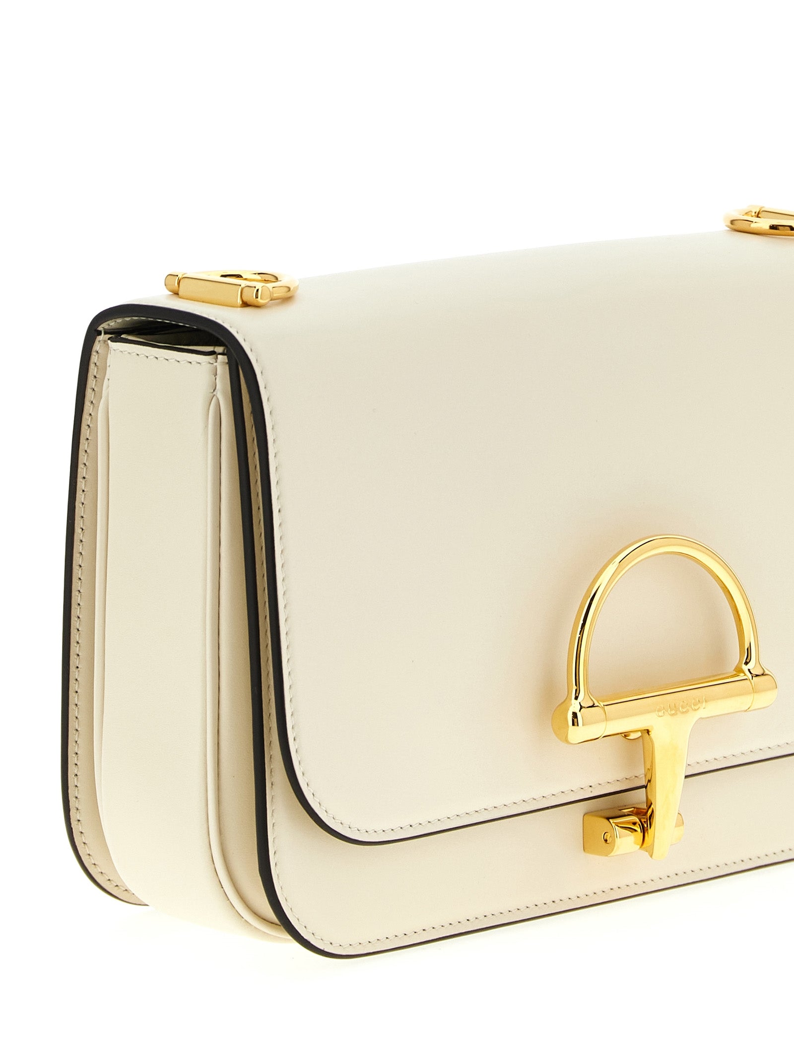 Gucci Weiße Kalbsleder-Schultertasche