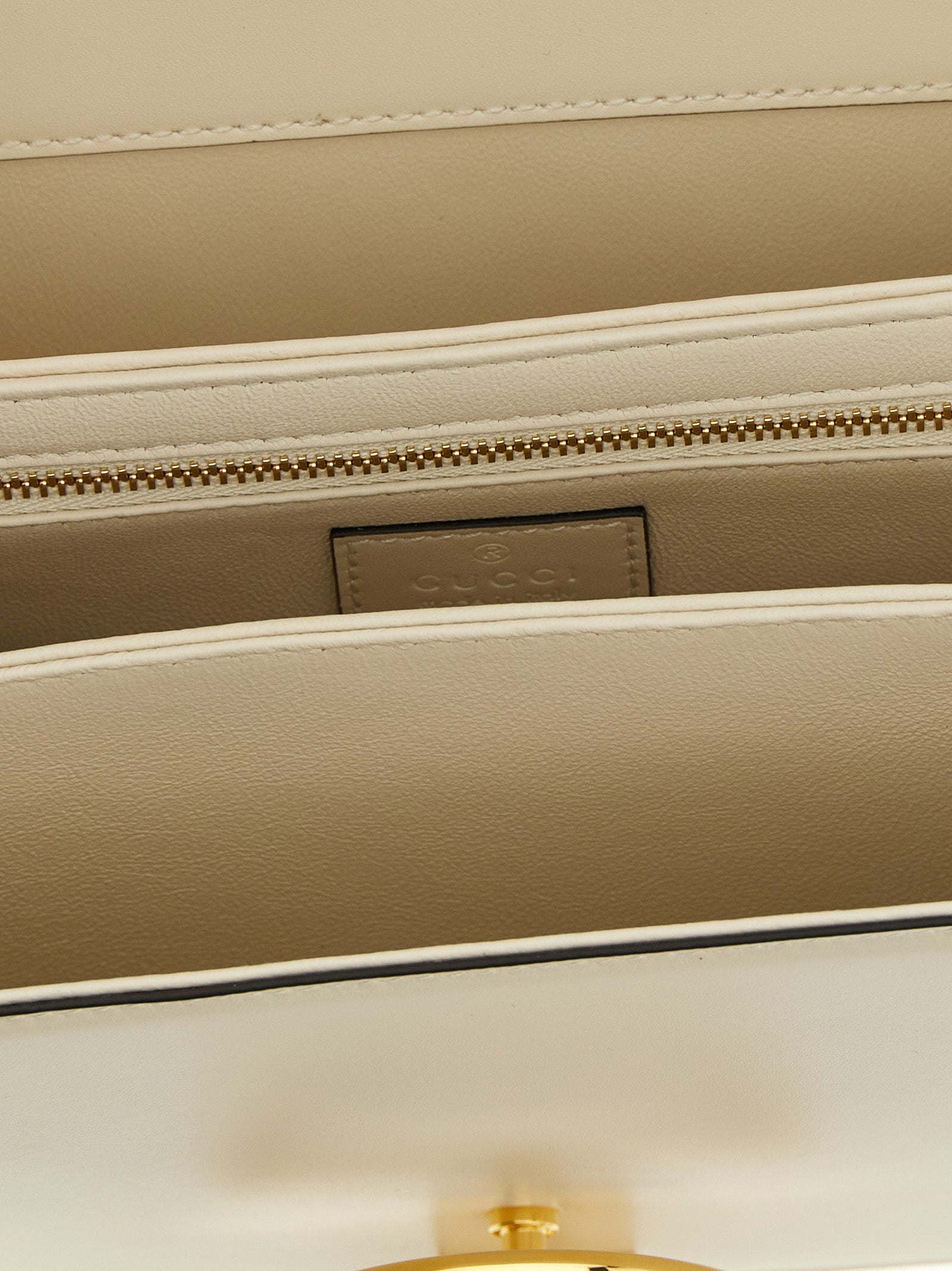 Gucci Weiße Kalbsleder-Schultertasche