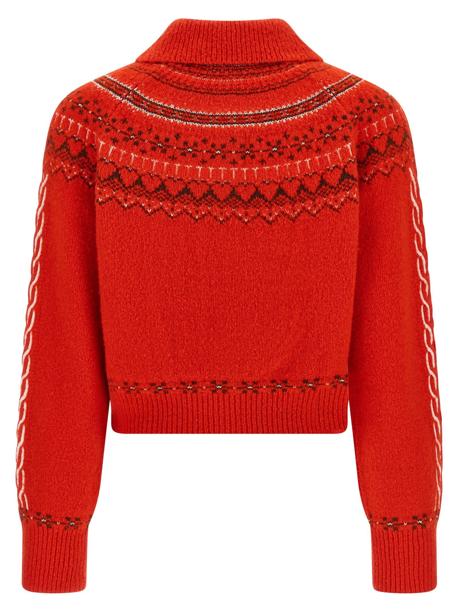 Guest in Residence Mehrfarbige Wollstrickjacke