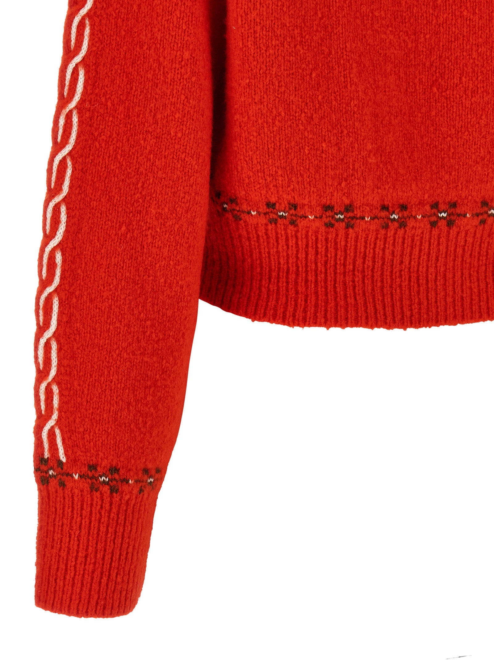 Guest in Residence Mehrfarbige Wollstrickjacke