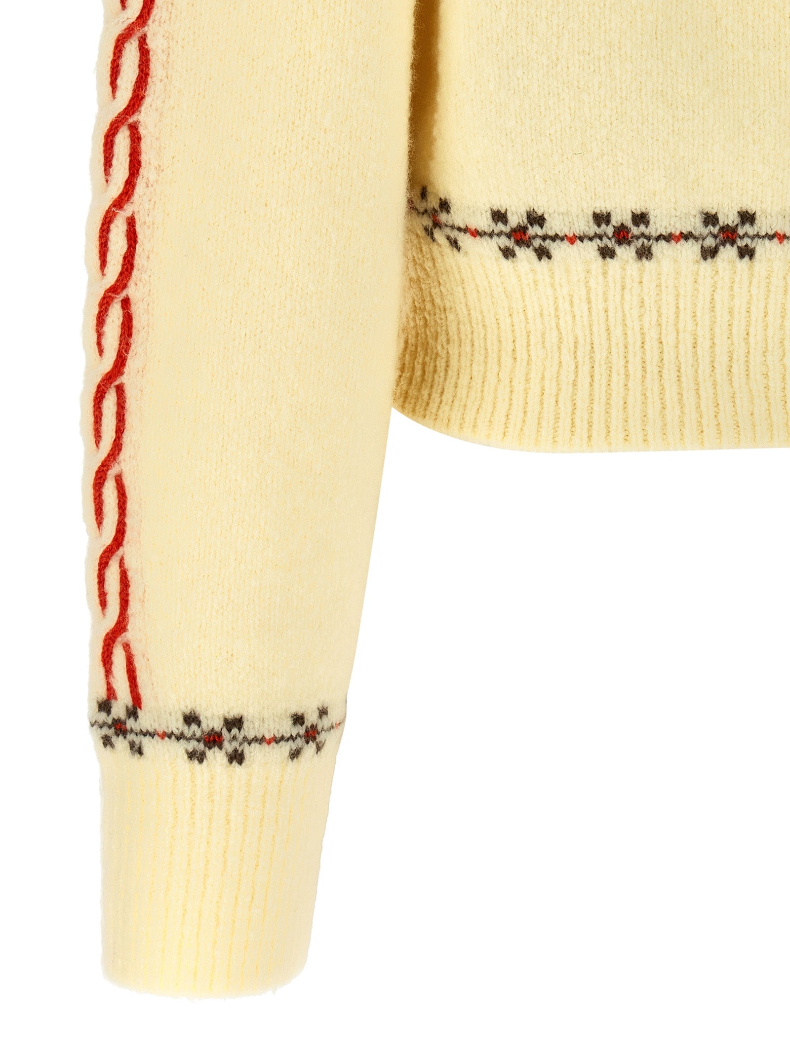 Guest in Residence Mehrfarbige Wollstrickjacke