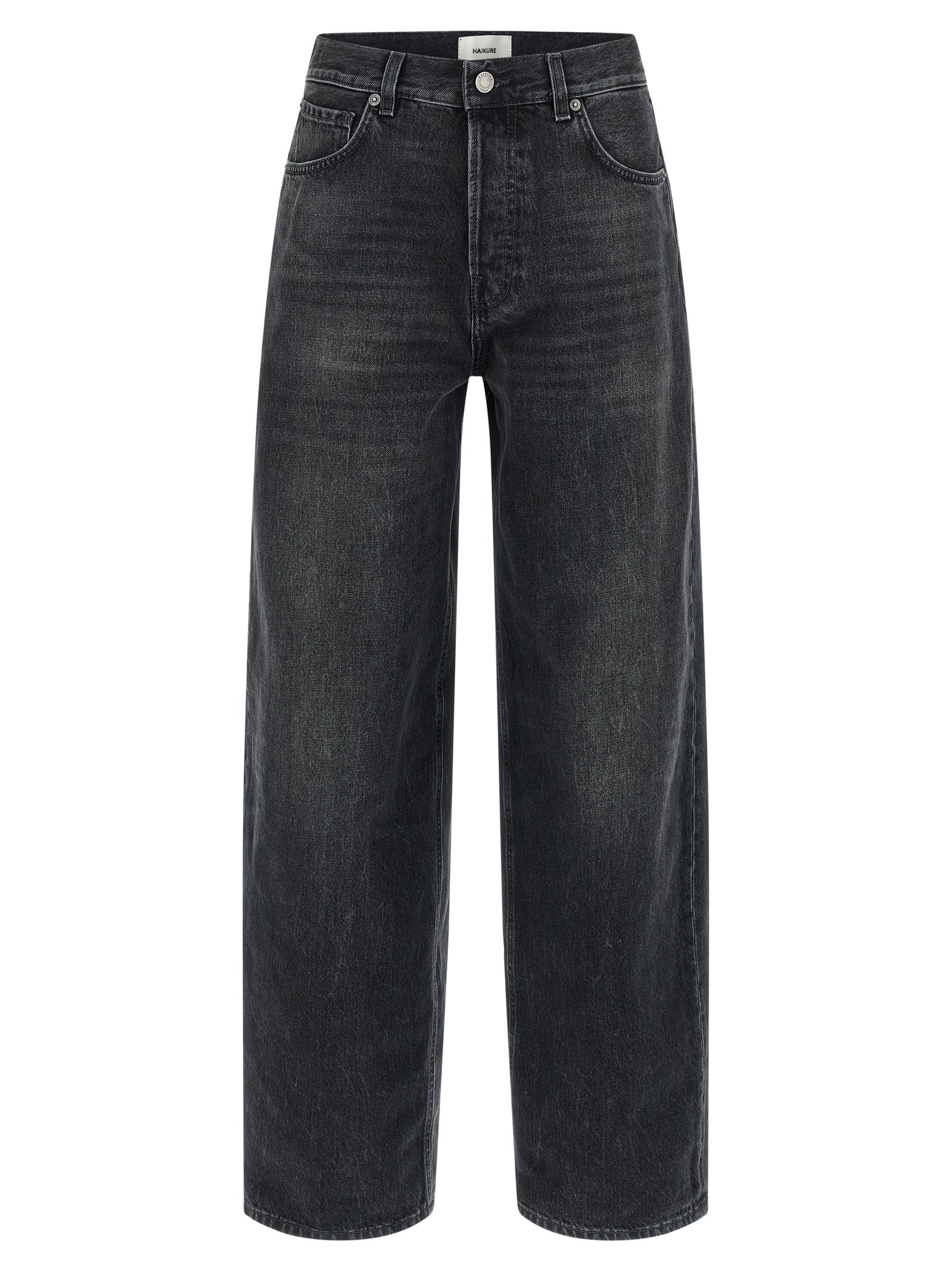 Haikure Schwarze Jeans aus Baumwolle mit geradem Bein