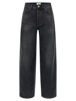 Haikure Schwarze Jeans aus Baumwolle mit geradem Bein