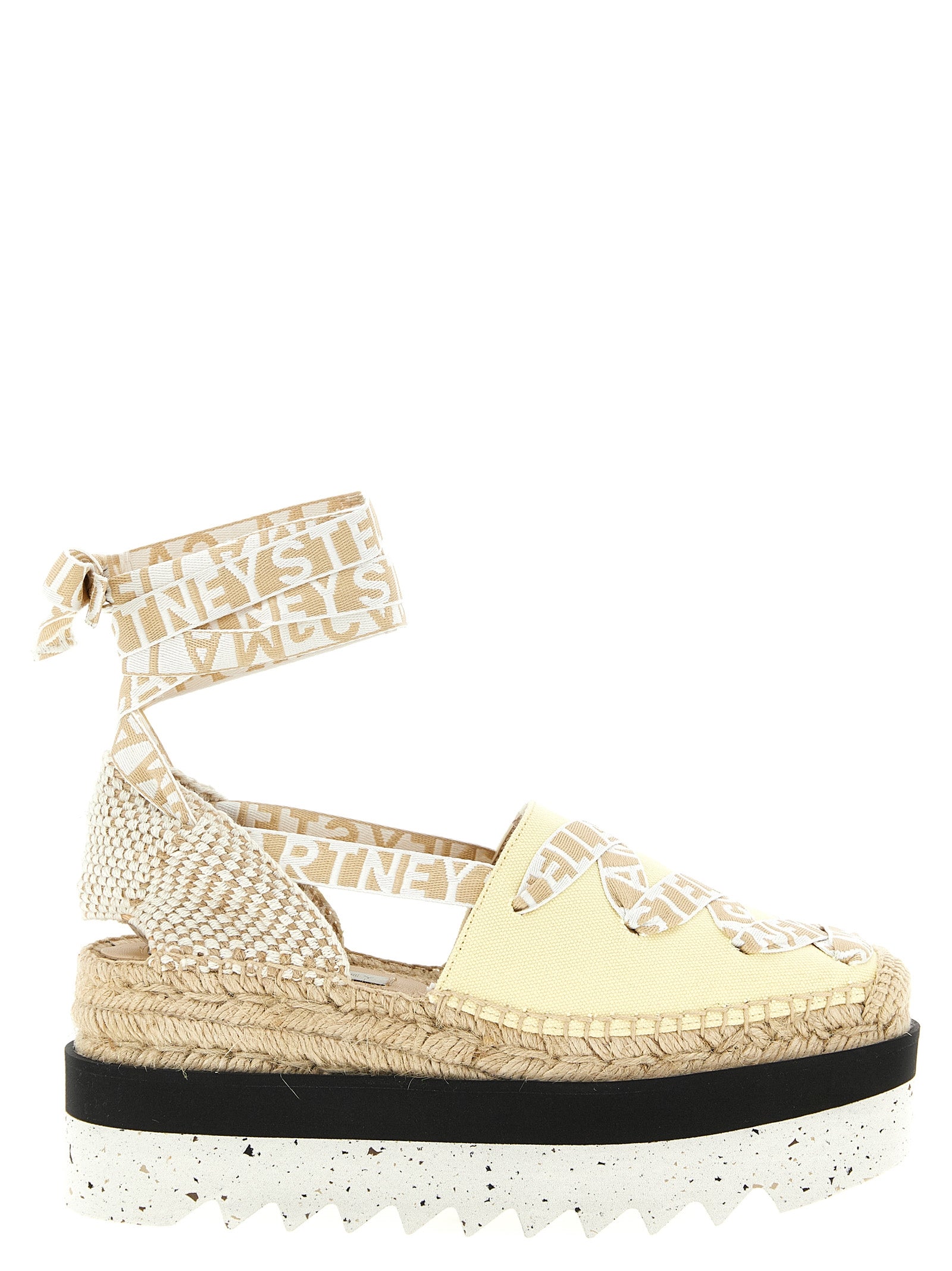 Stella McCartney Zweifarbige Keilsandalen aus Polyethylen