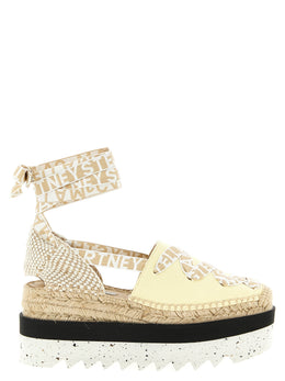 Stella McCartney Zweifarbige Keilsandalen aus Polyethylen