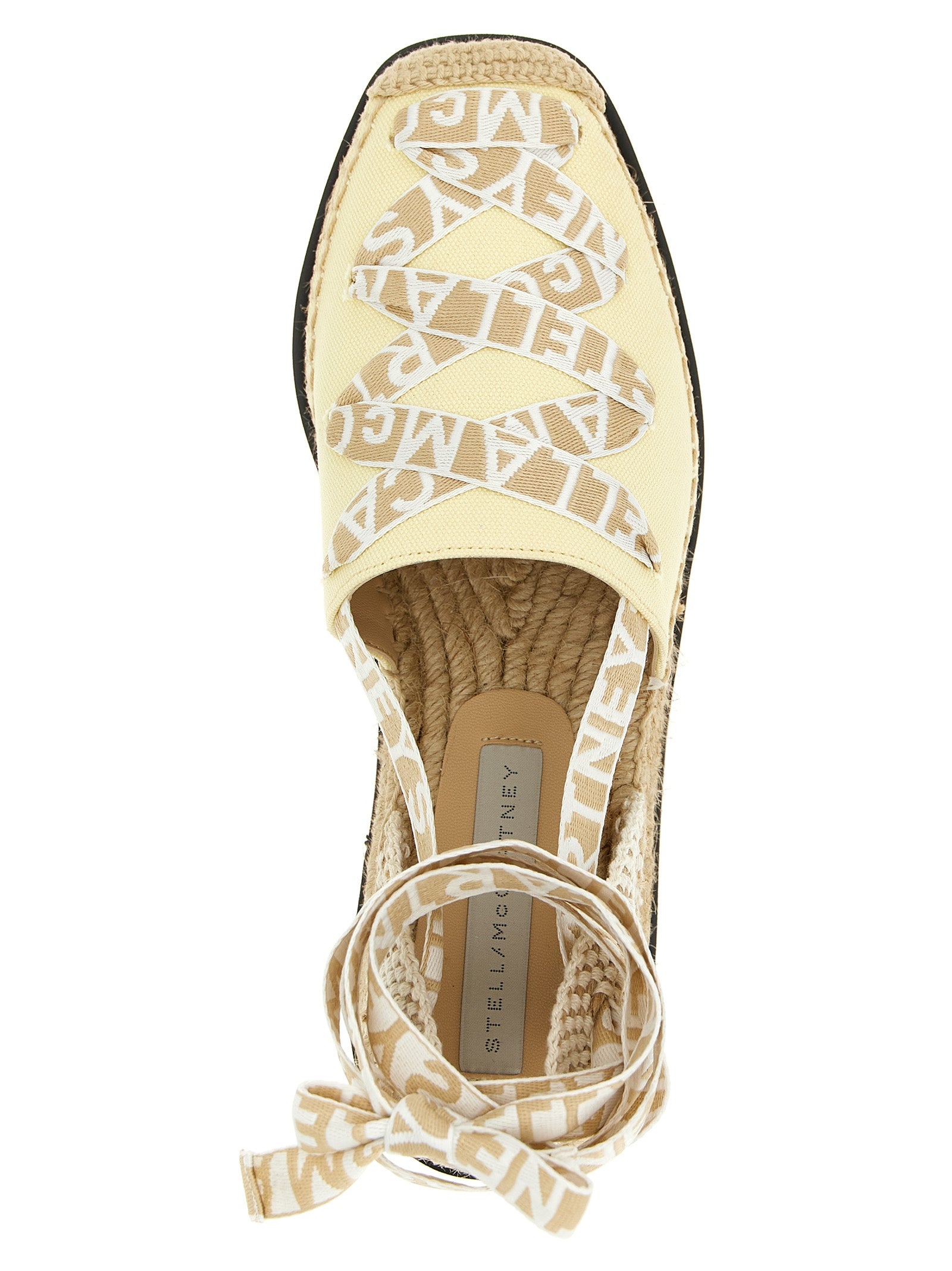 Stella McCartney Zweifarbige Keilsandalen aus Polyethylen