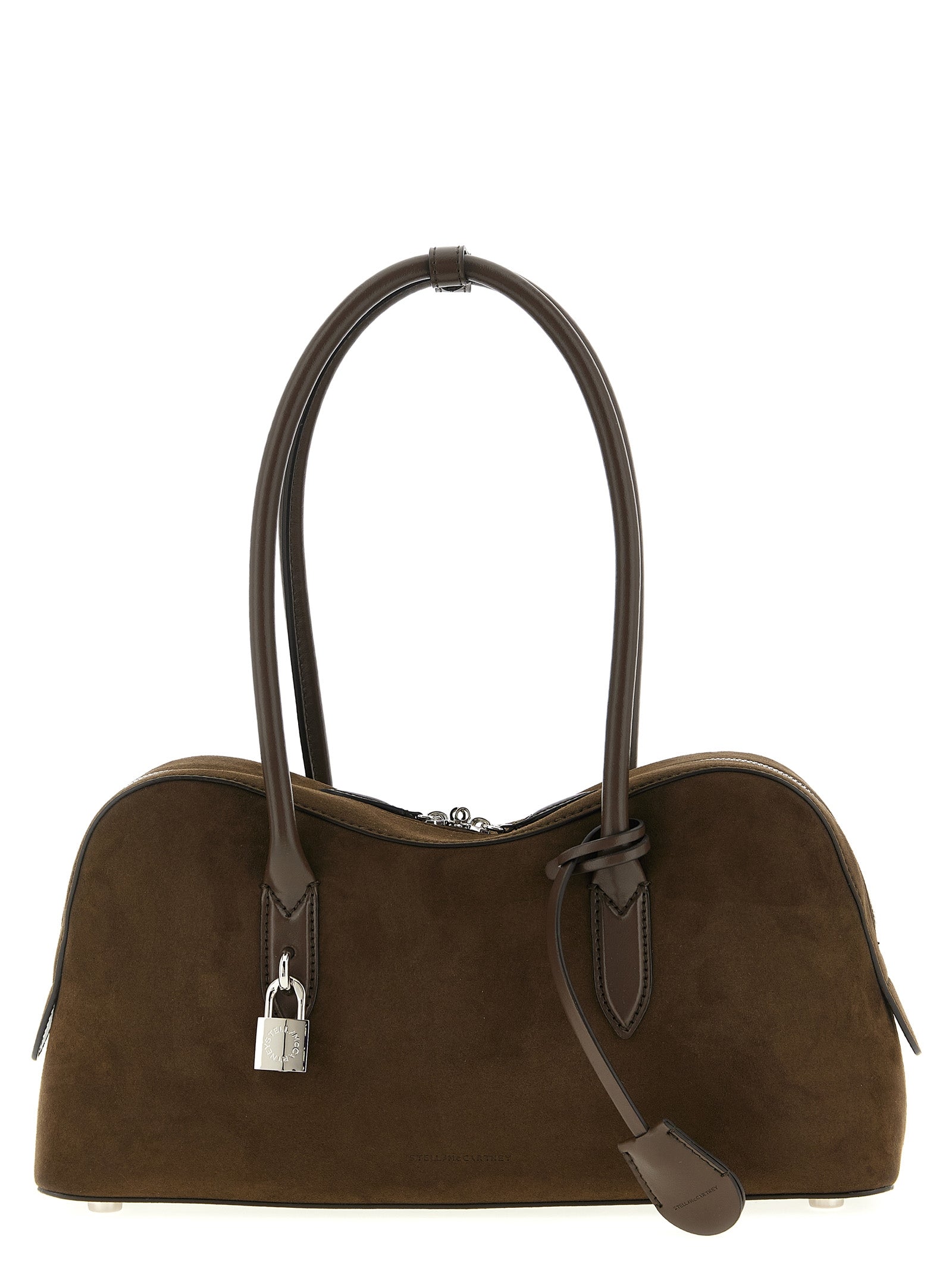 Stella McCartney Braune Umhängetasche aus Hanf