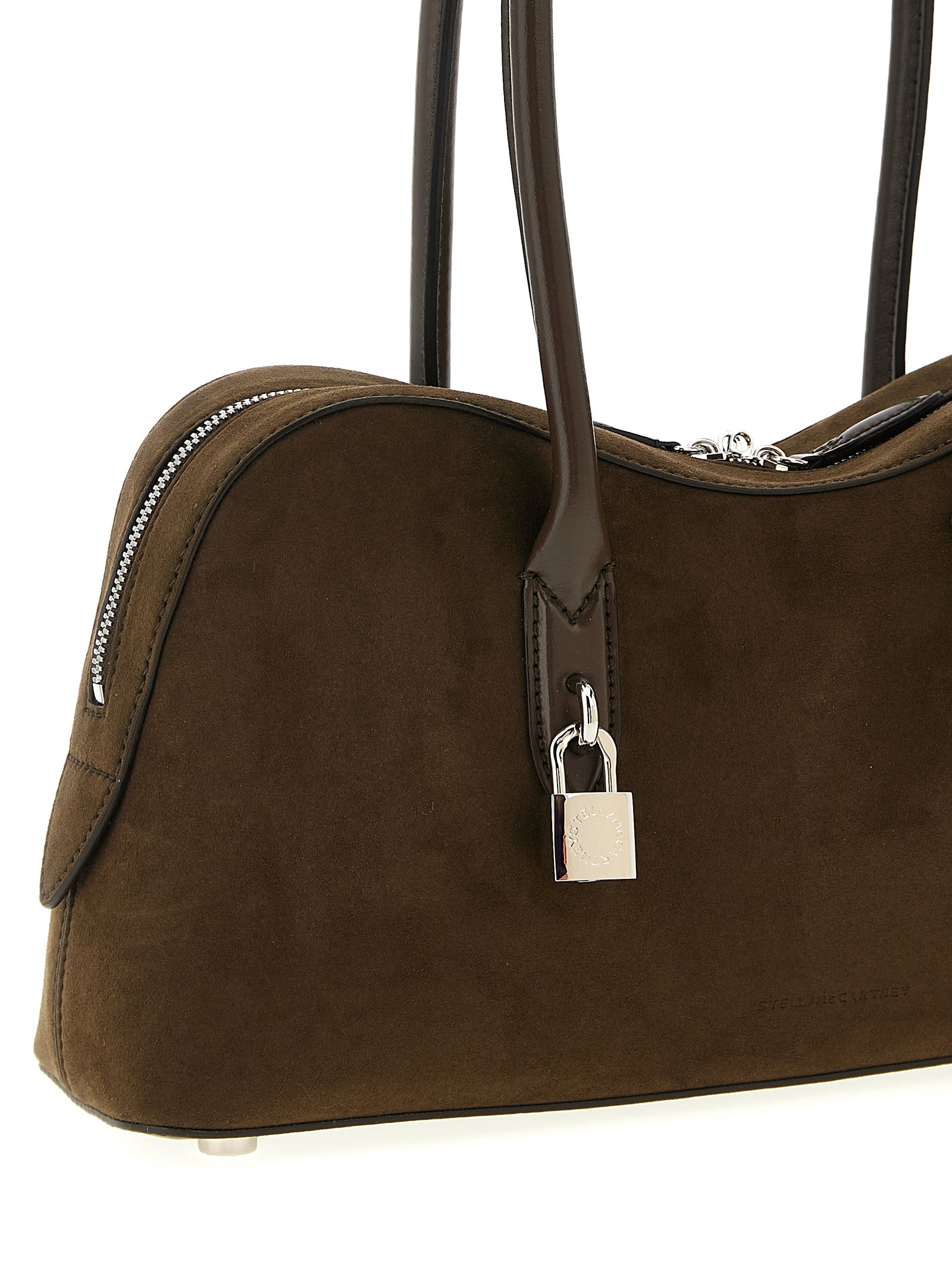 Stella McCartney Braune Umhängetasche aus Hanf