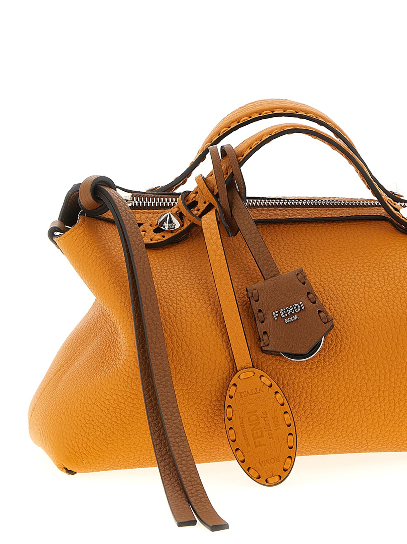 Fendi Braune Kalbsleder-Handtasche